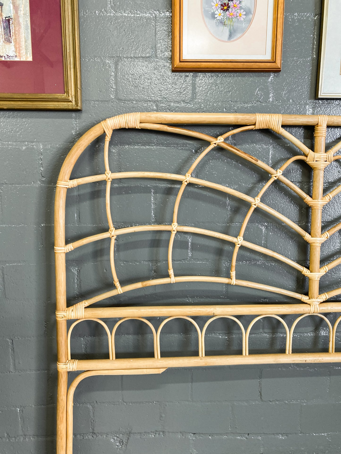 Queen Cane Headboard