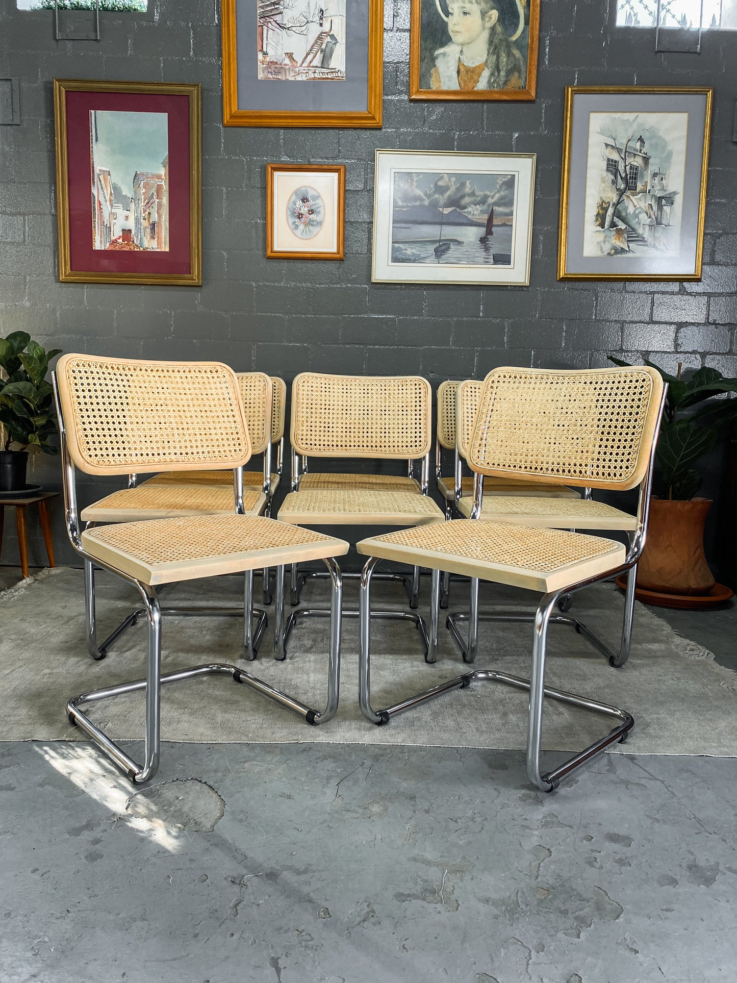 Pair of Cesca Style Dining Chairs