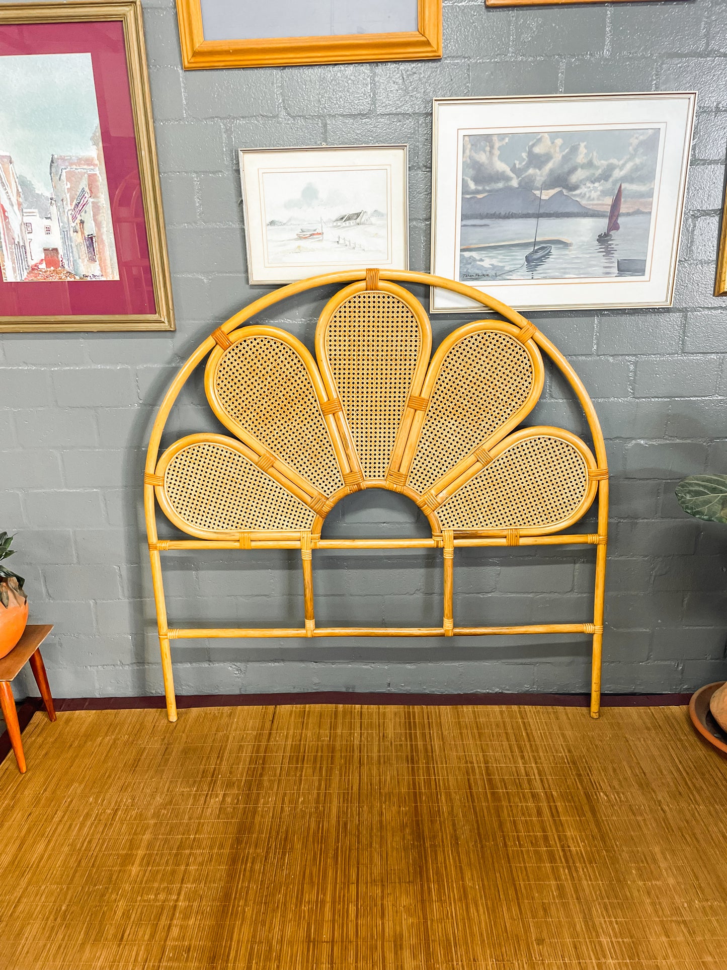 Double Petal Cane Headboard