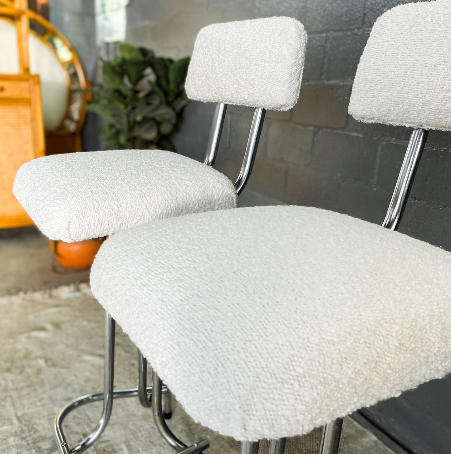 Pair of Retro Bar Chairs/Stools