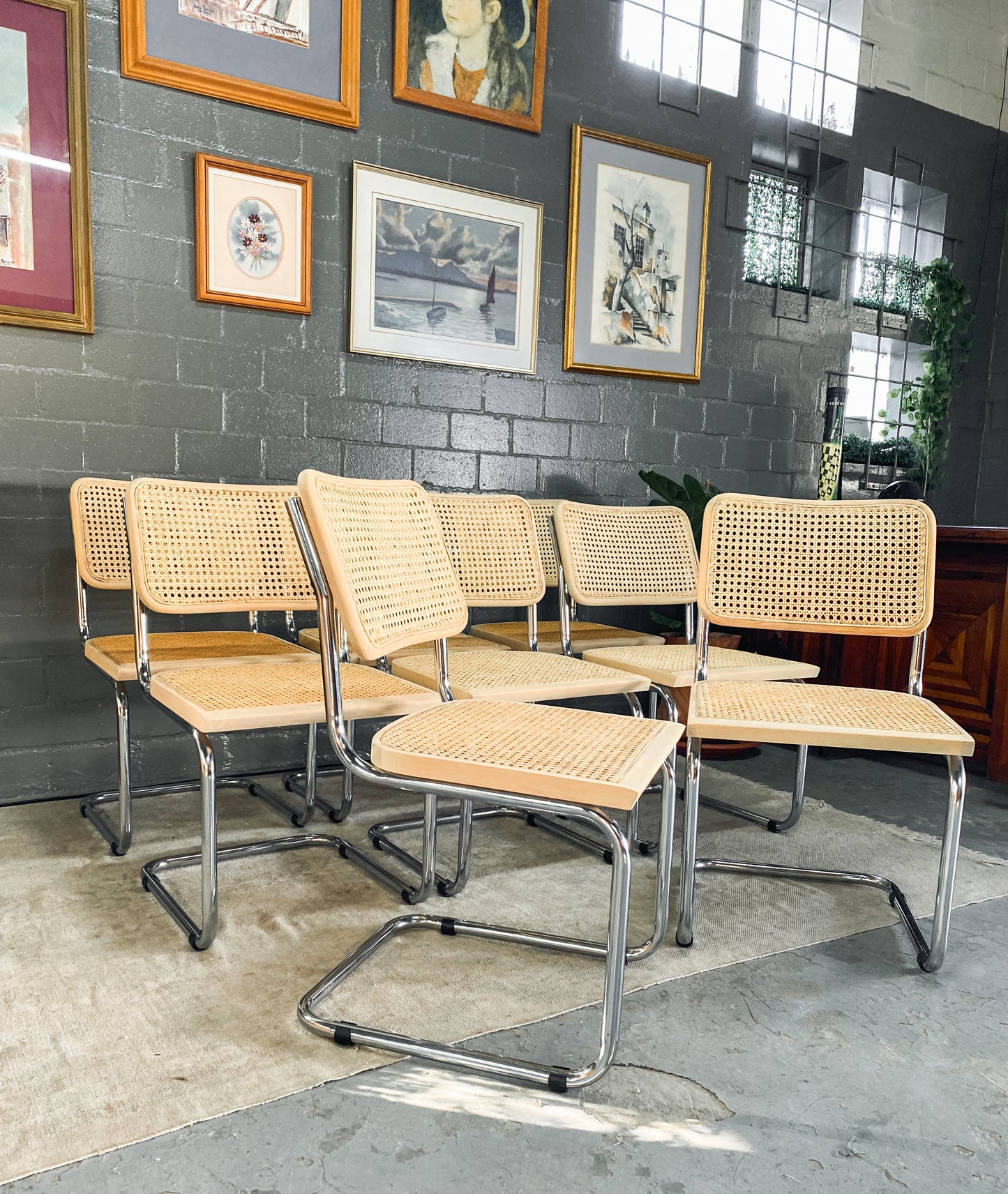 Pair of Cesca Style Dining Chairs