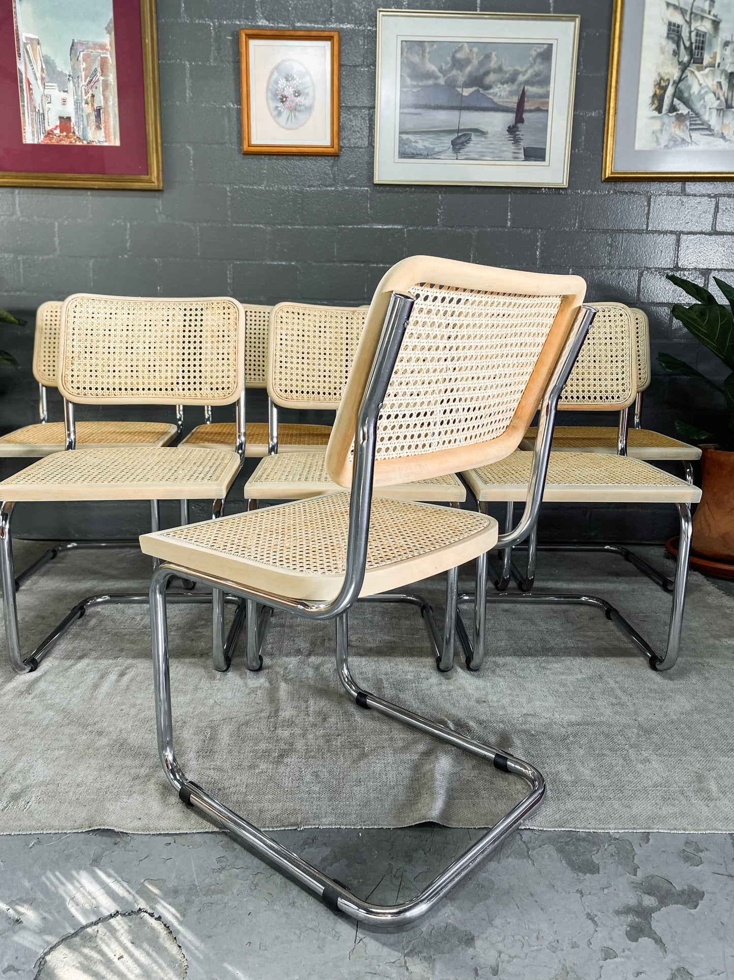 Pair of Cesca Style Dining Chairs