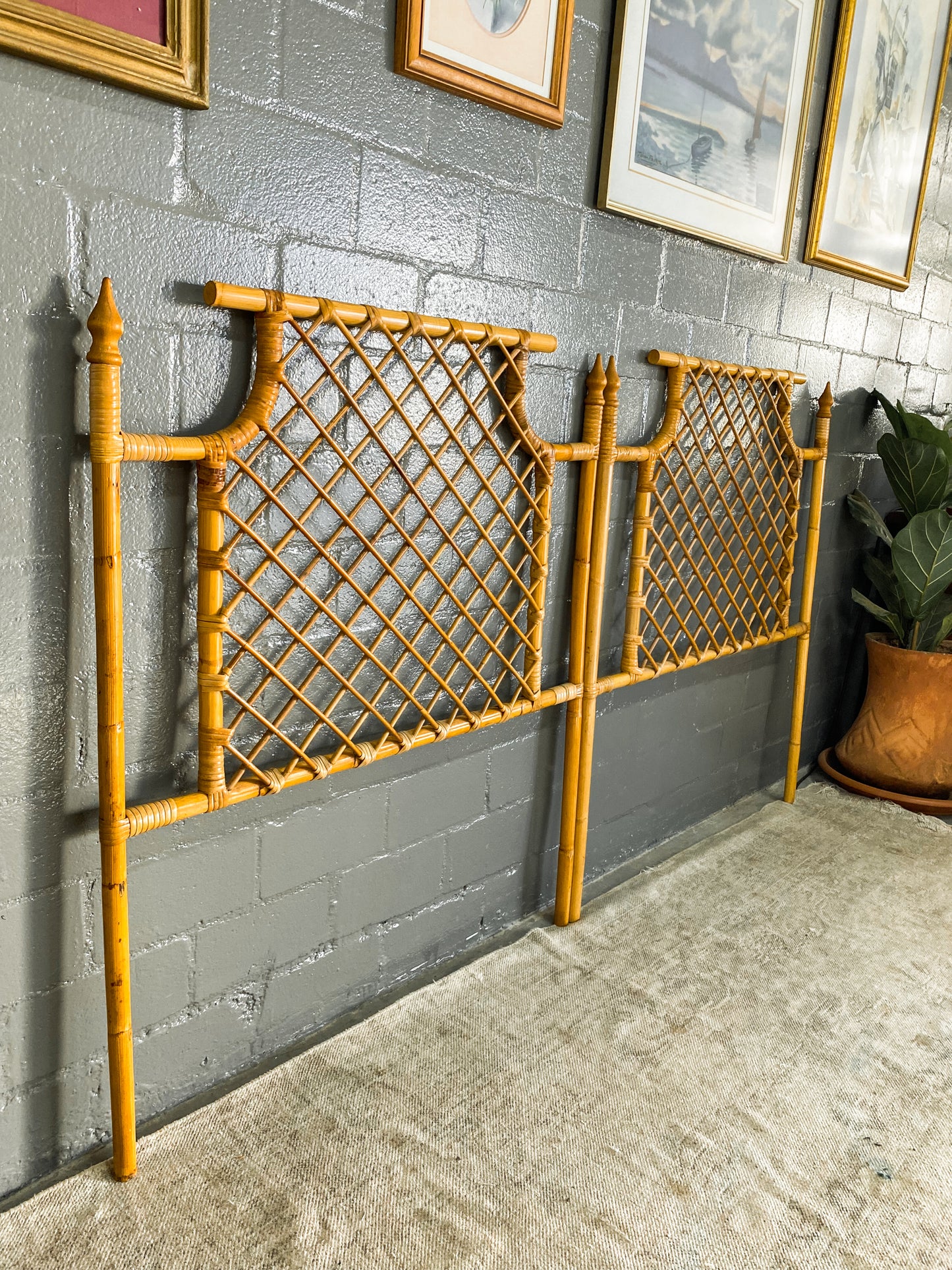 King Cane Headboard
