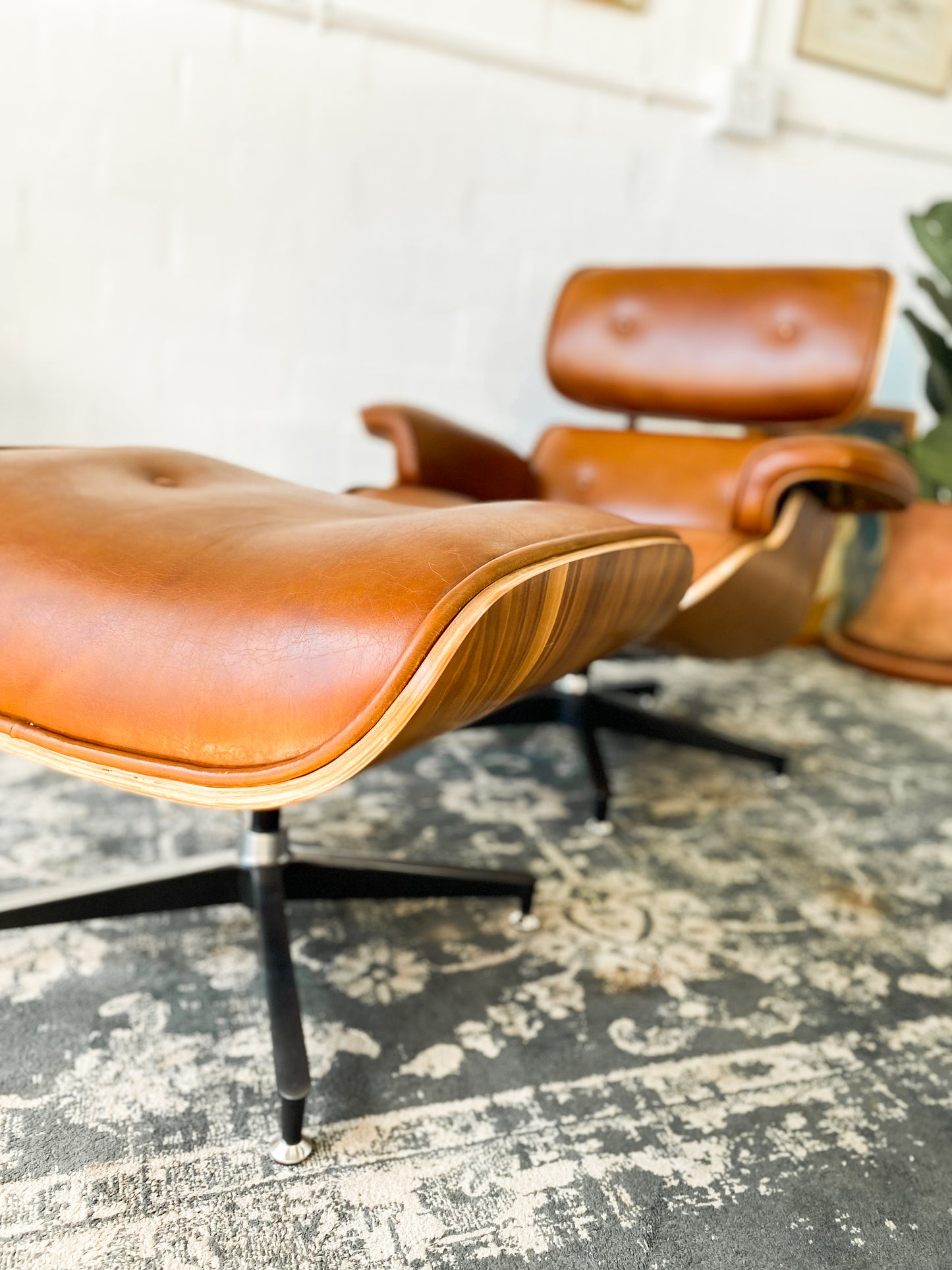 Eames Style Lounger and Footstool