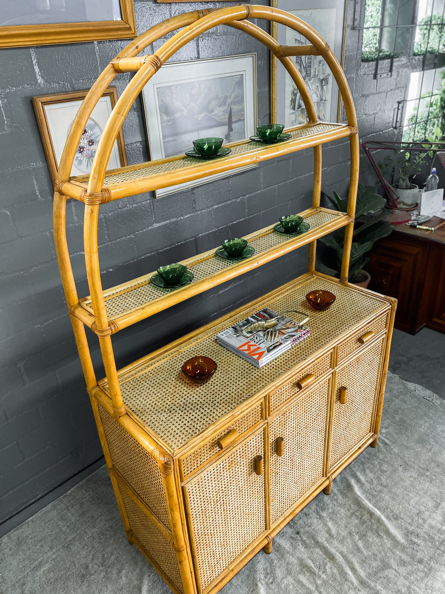 Cane Display Cabinet