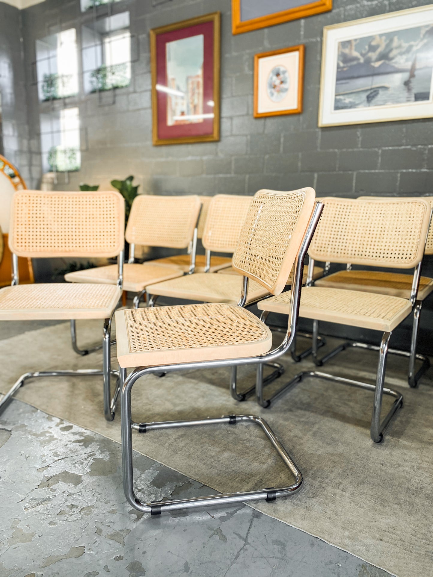 Pair of Cesca Style Dining Chairs