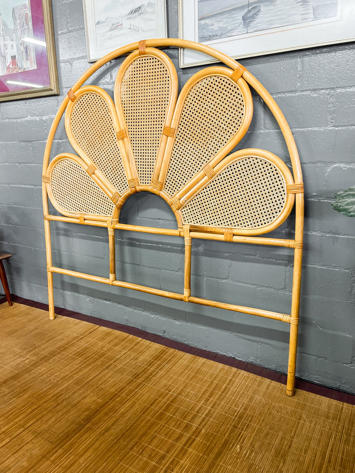 Double Petal Cane Headboard