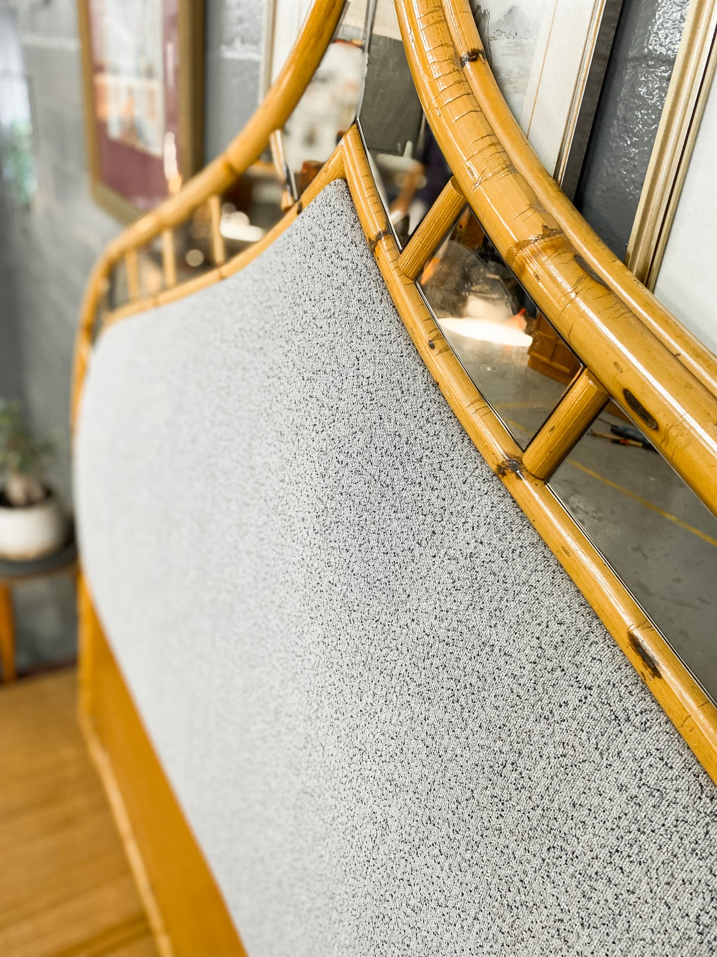 Bohemian Cane King Headboard