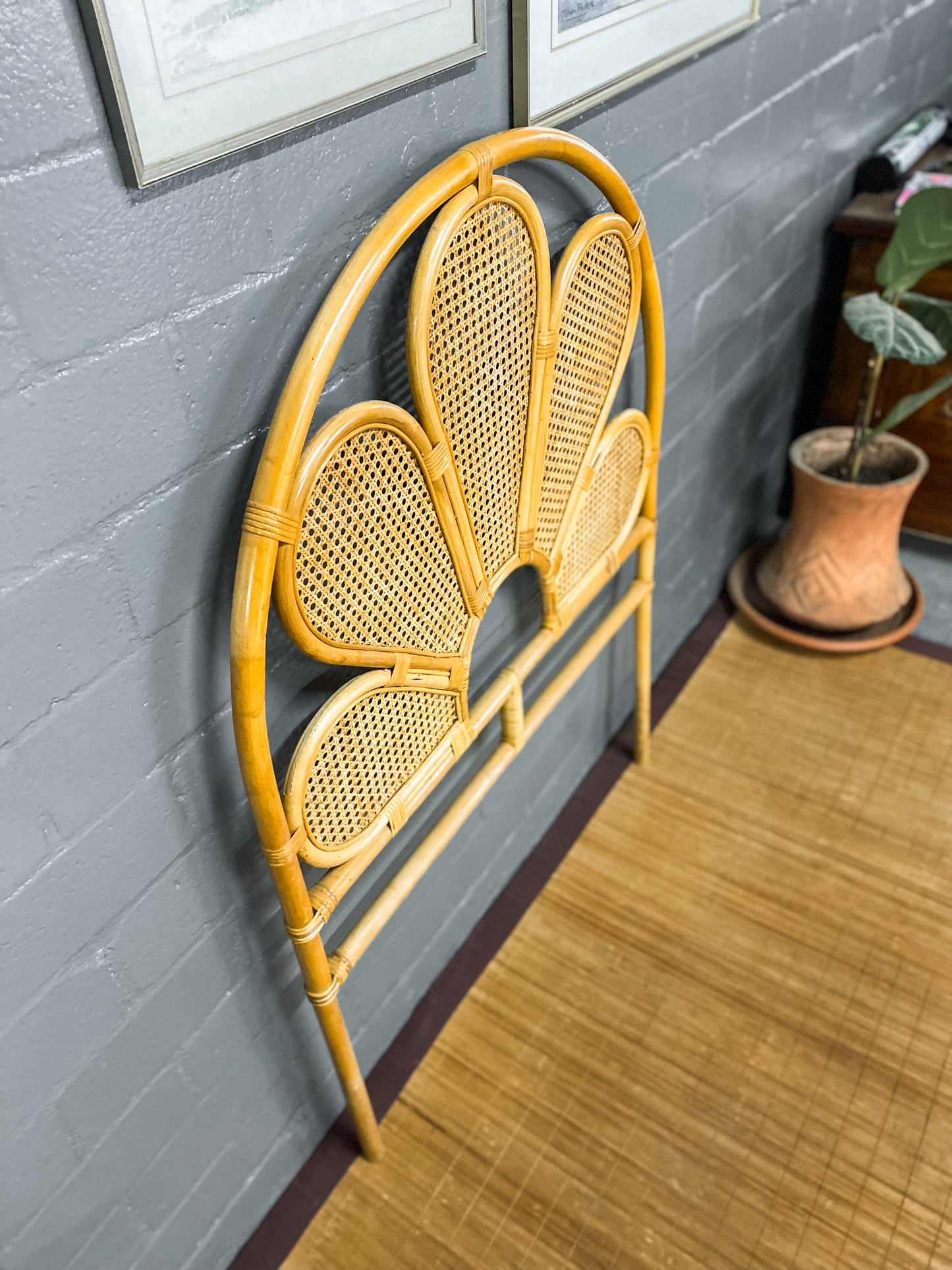 Single Cane Headboard