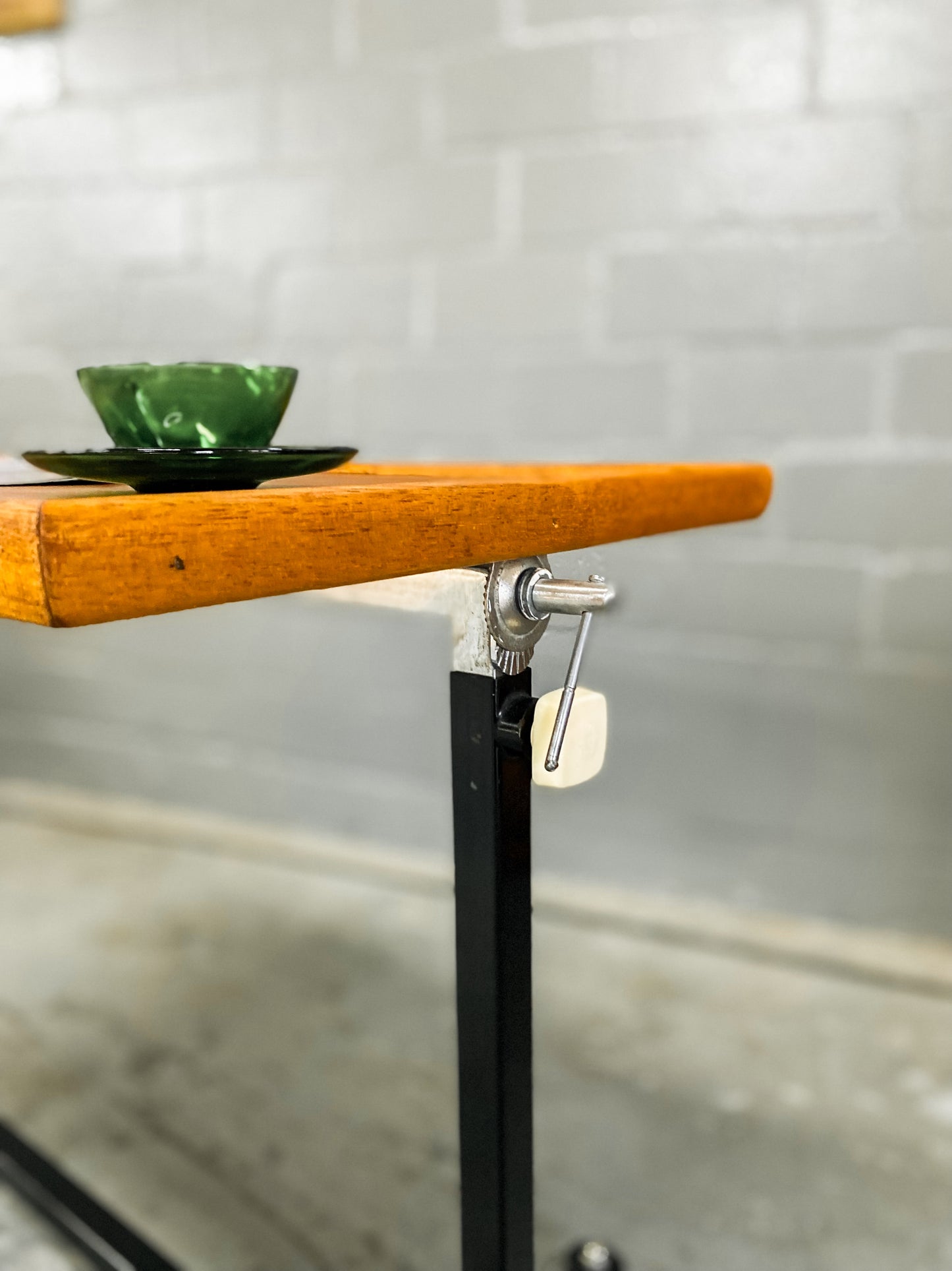 Reading Side Table with adjustable height and angle.