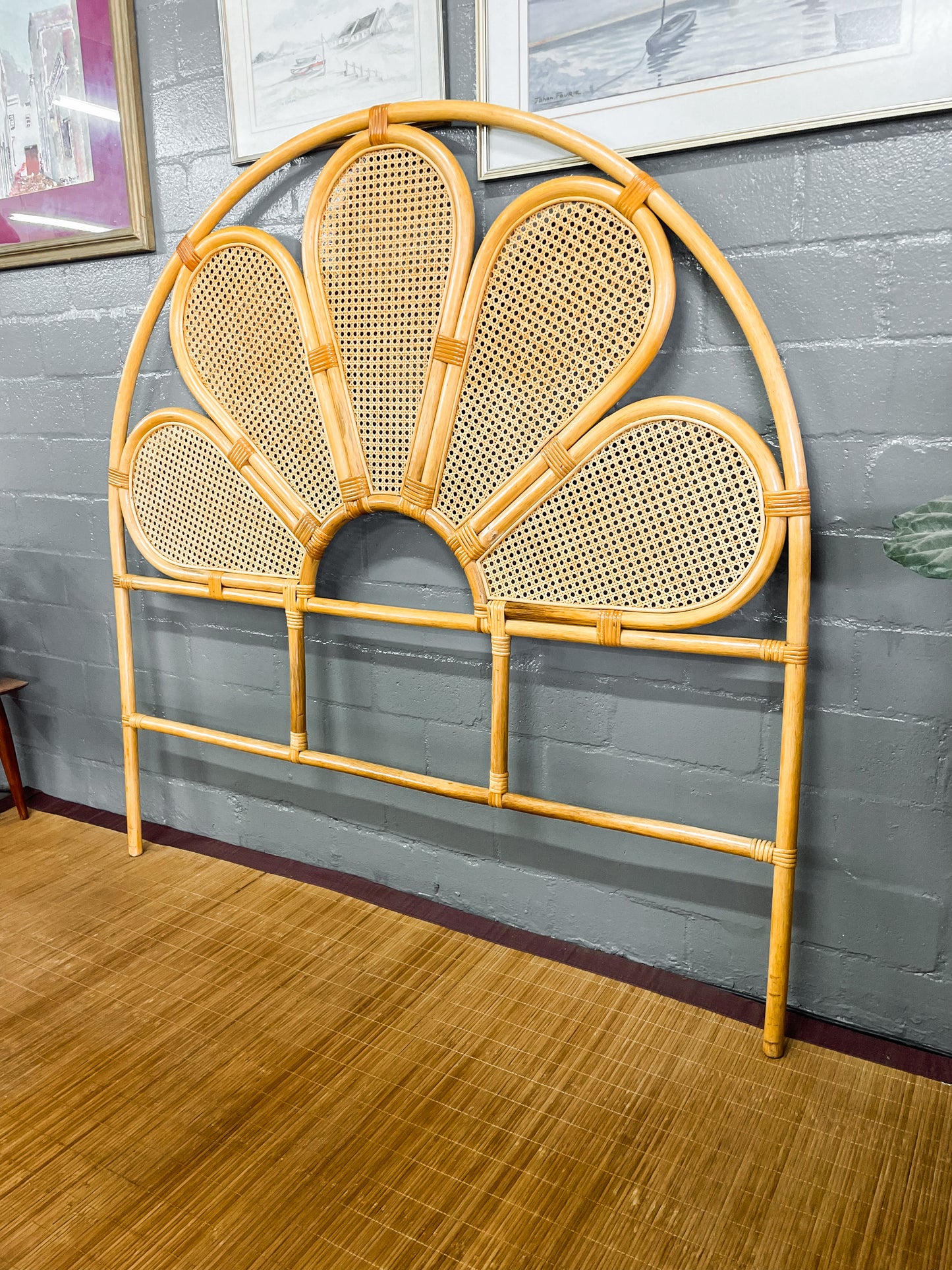 Double Petal Cane Headboard