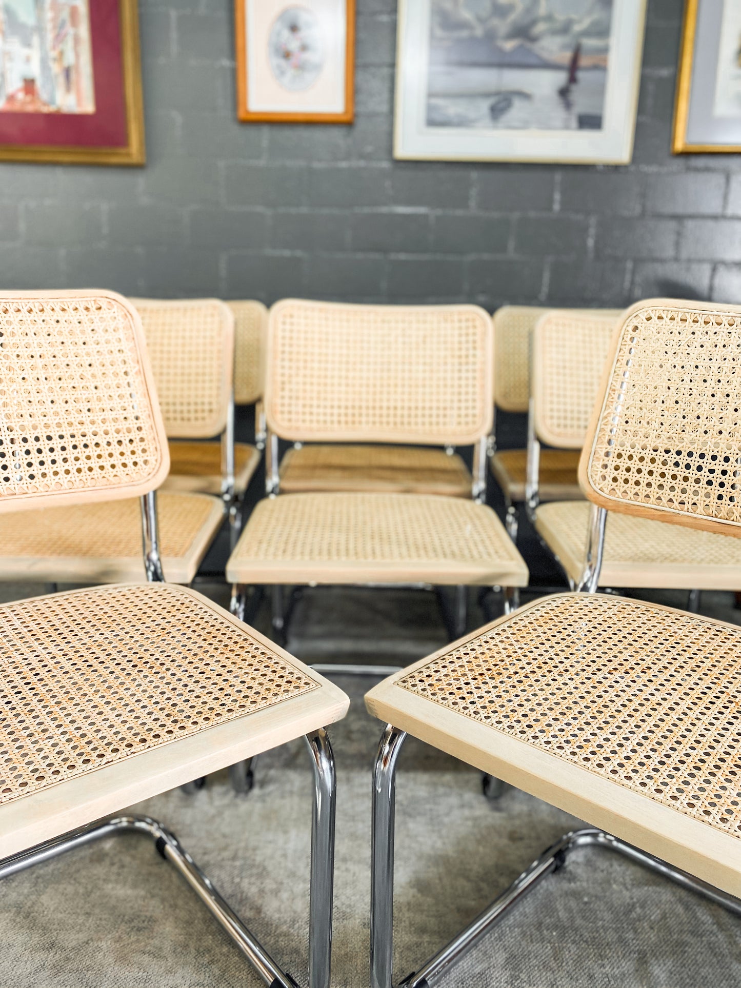 Pair of Cesca Style Dining Chairs