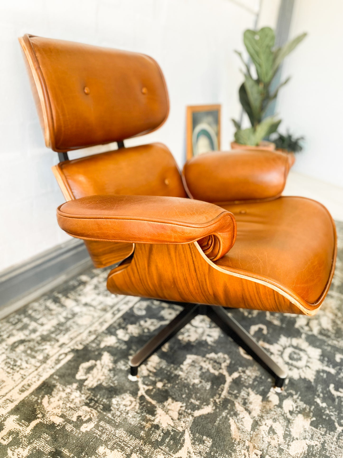 Eames Style Lounger and Footstool