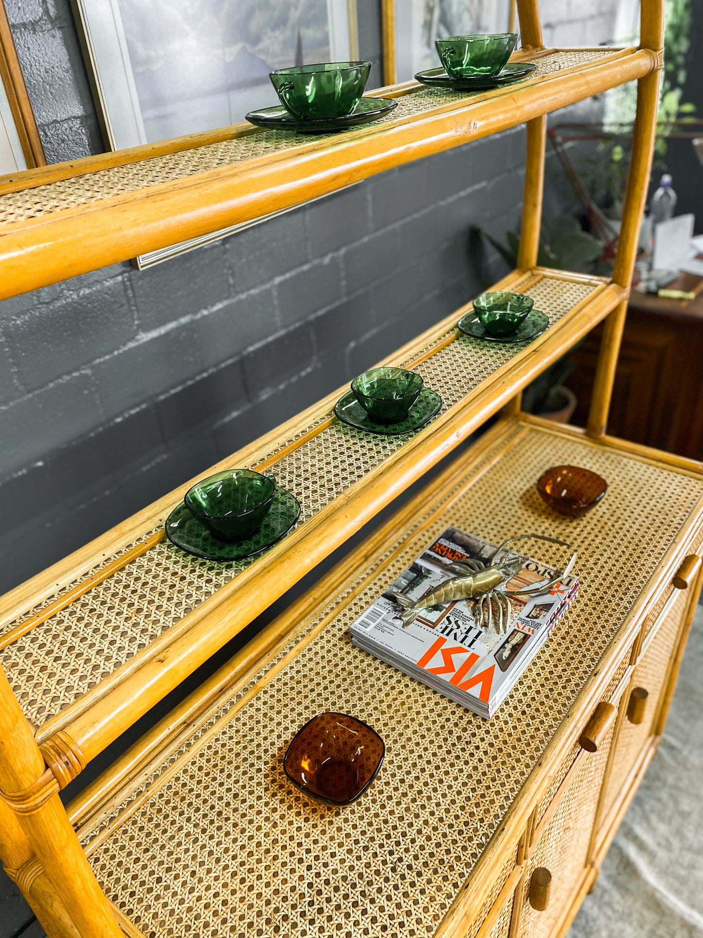 Cane Display Cabinet