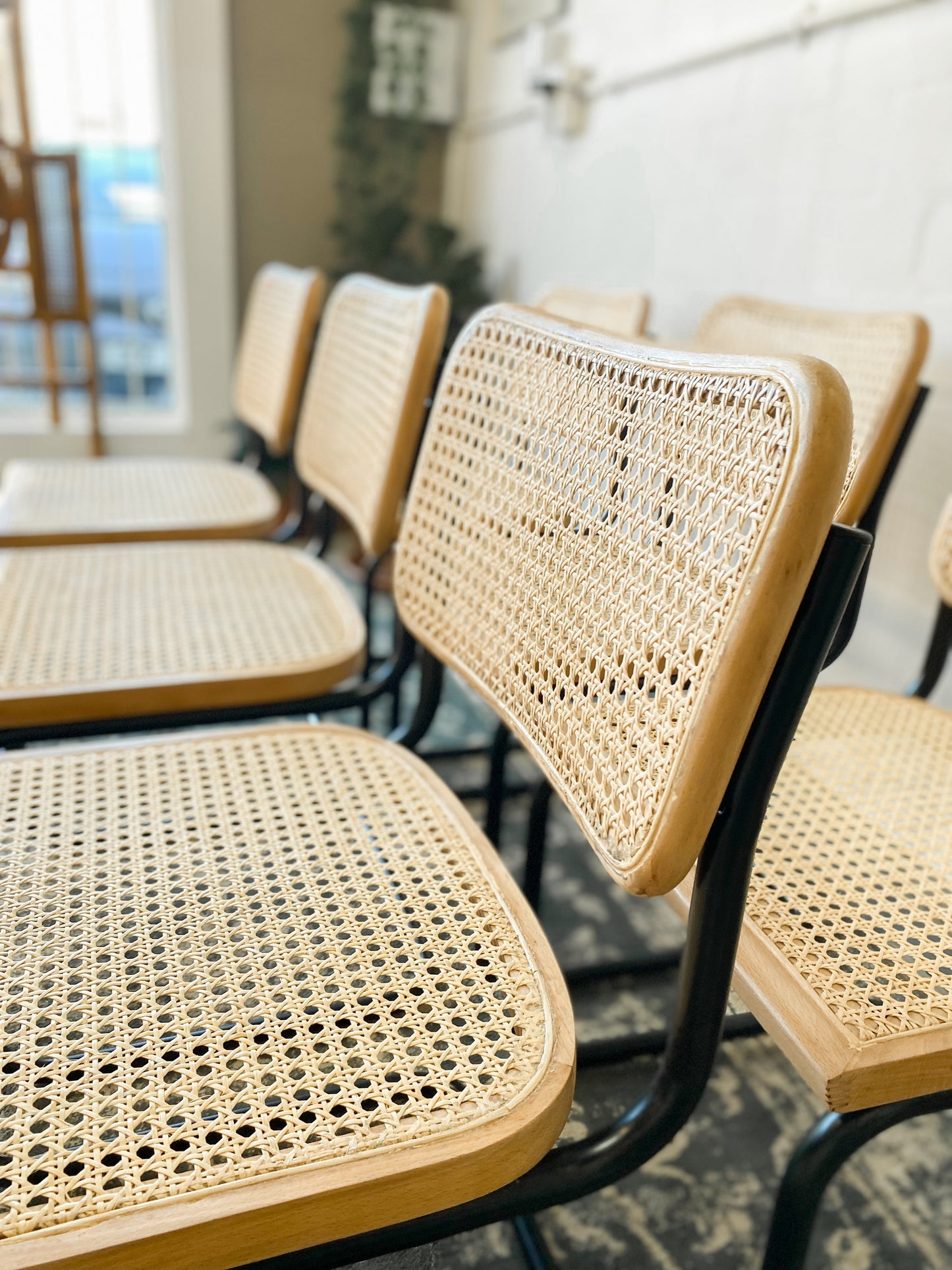 Set of 8 Cesca Style Dining Chairs