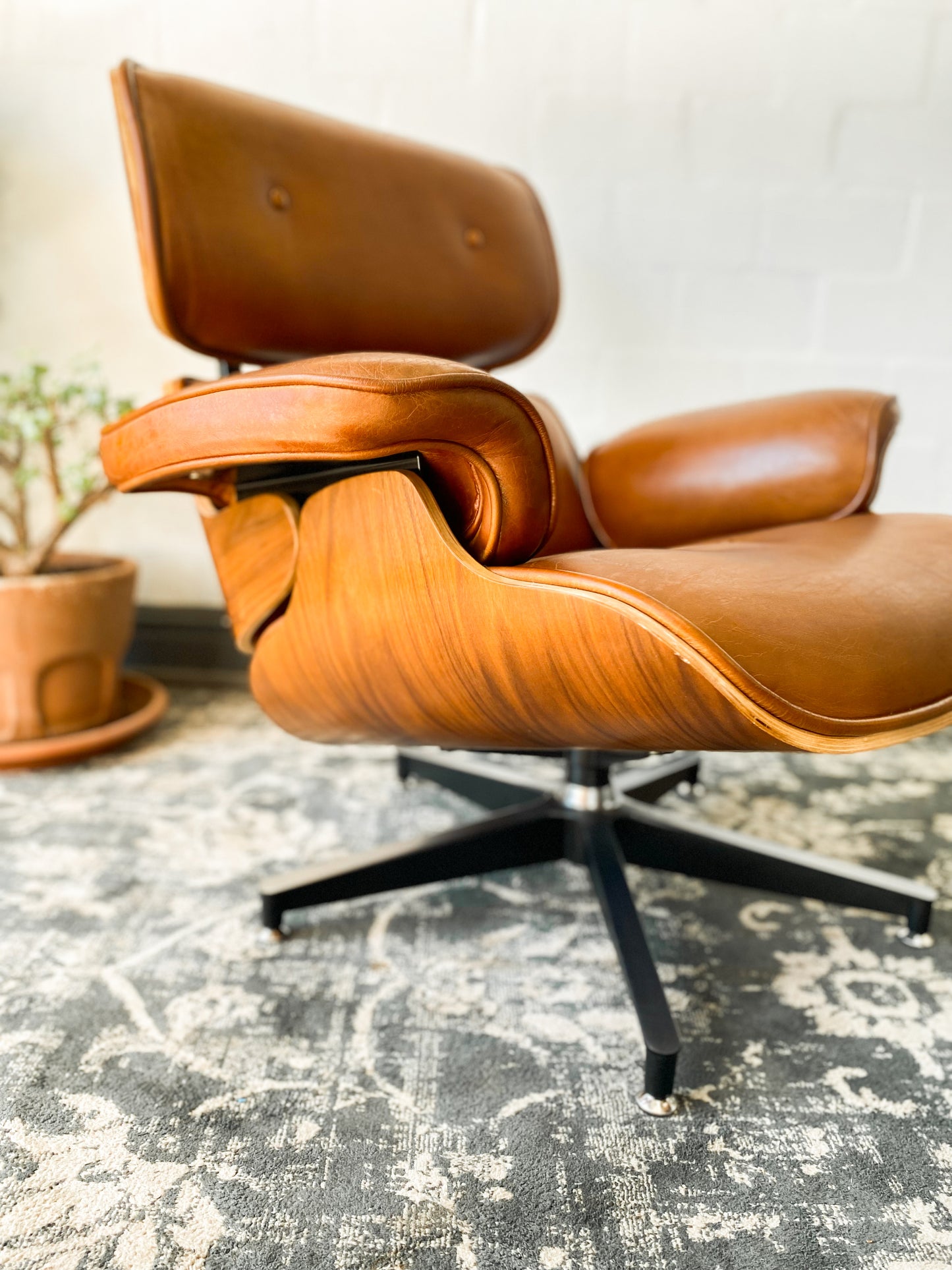 Eames Style Lounger and Footstool
