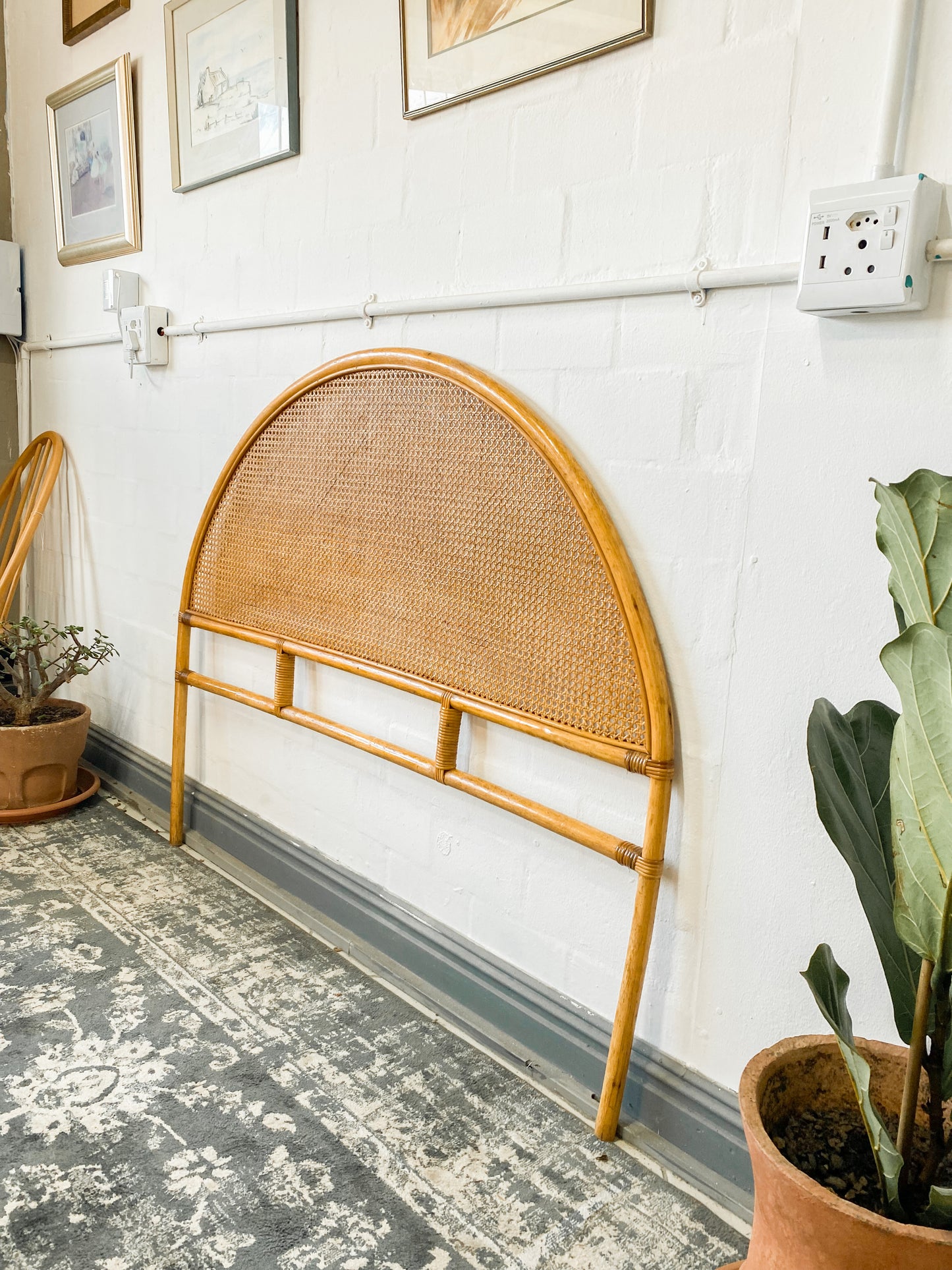 Dome Double Cane Headboard