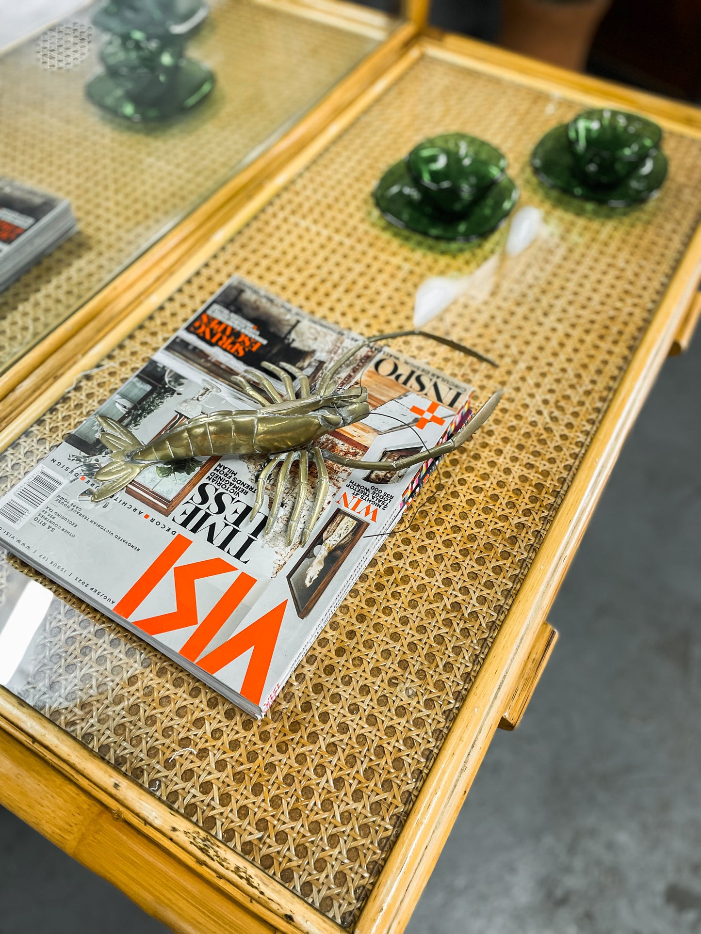 Cane Dresser & Mirror