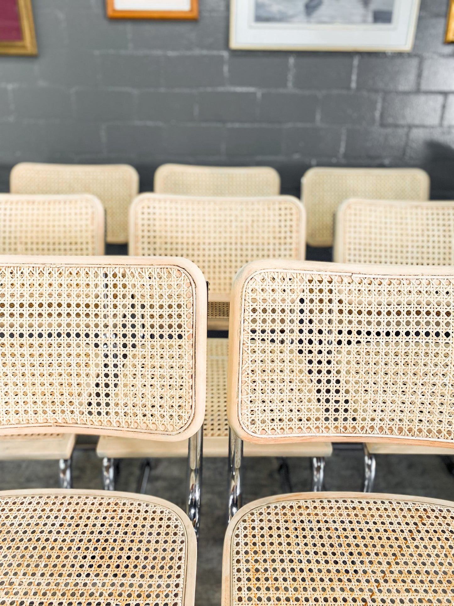 Pair of Cesca Style Dining Chairs