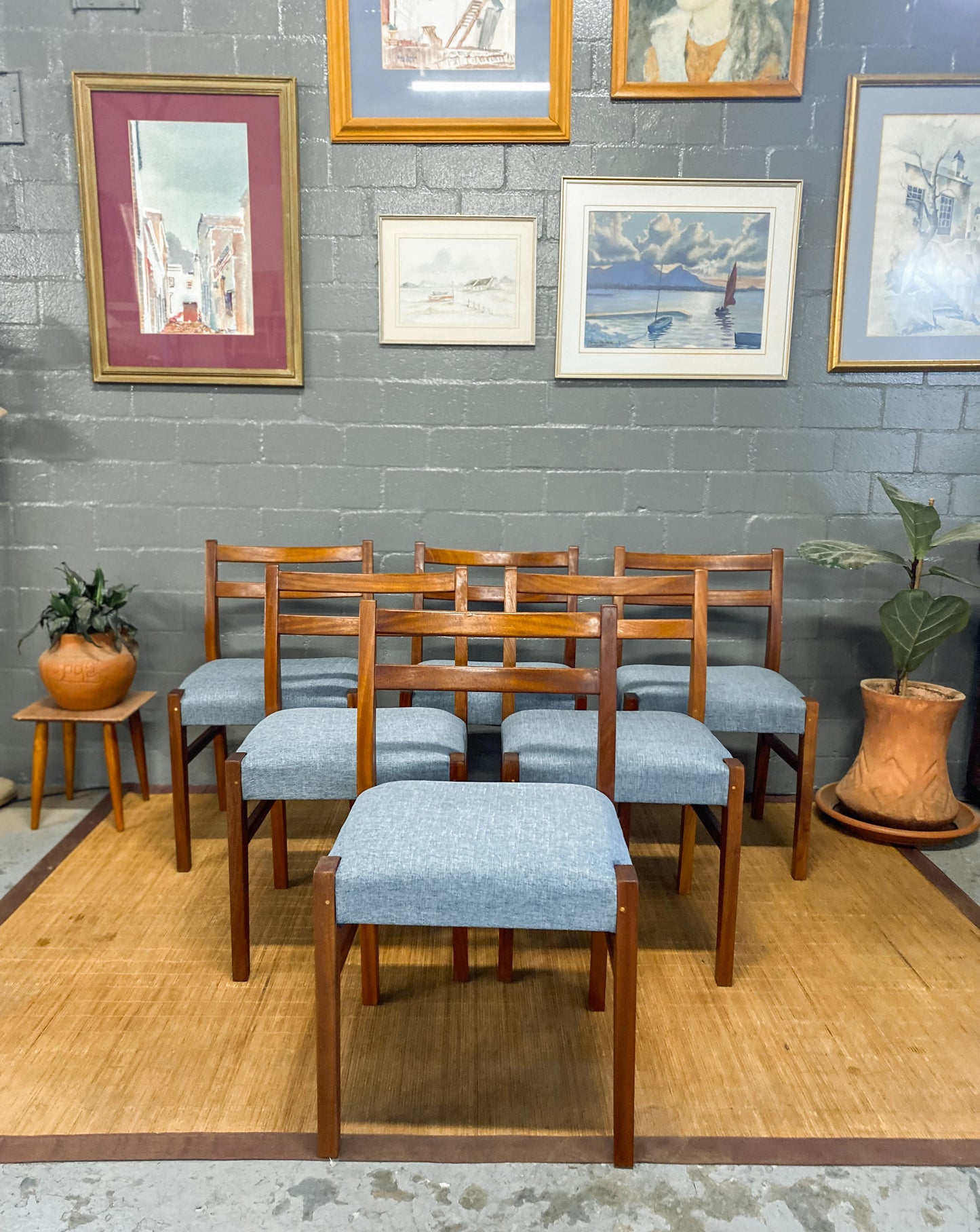 Set of 6 Mid Century Dining Chairs