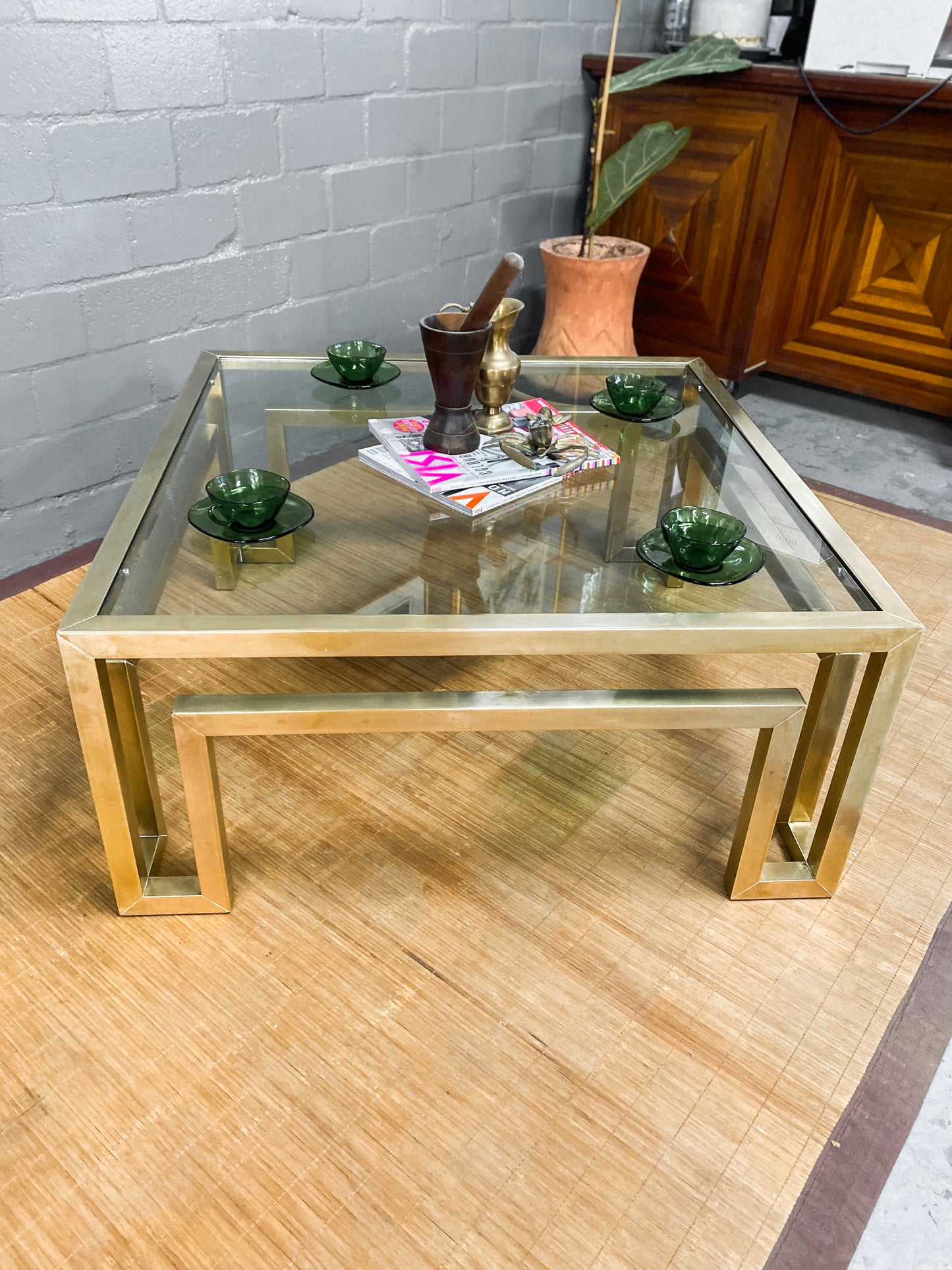 Brass Coffee Table