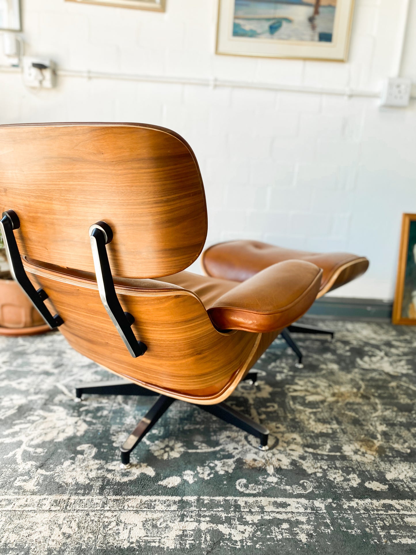 Eames Style Lounger and Footstool