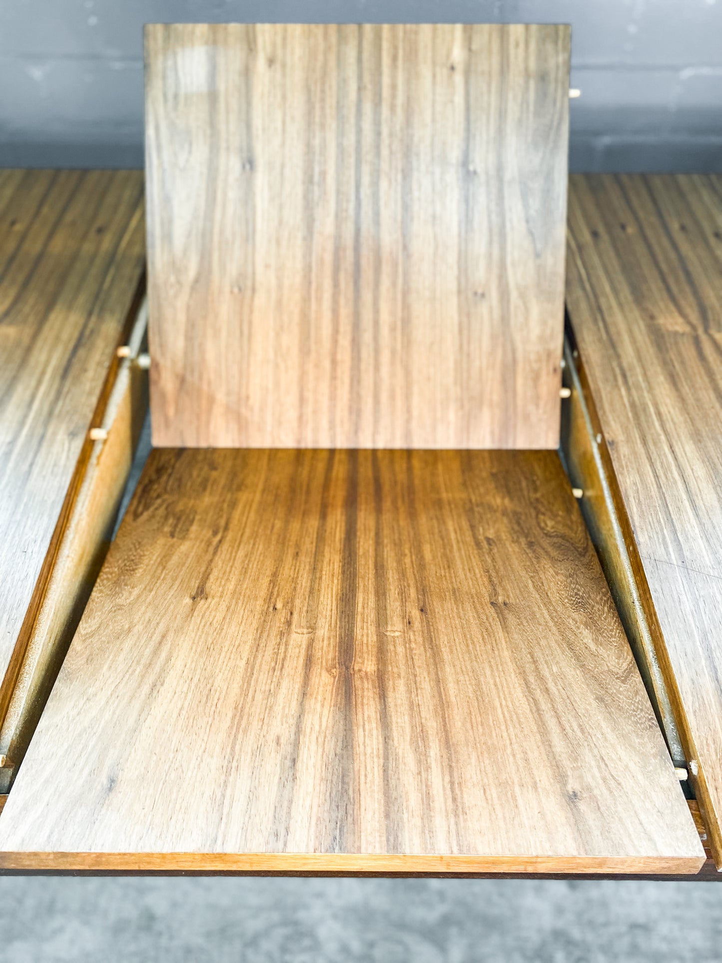 Mid Century Kiaat Extendable Dining Table