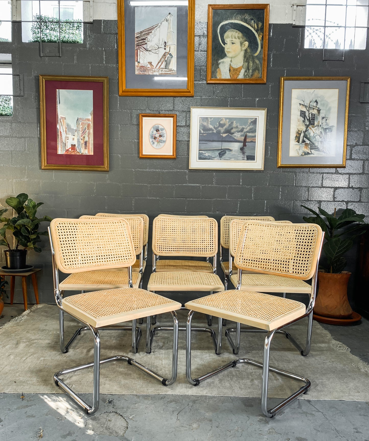 Pair of Cesca Style Dining Chairs