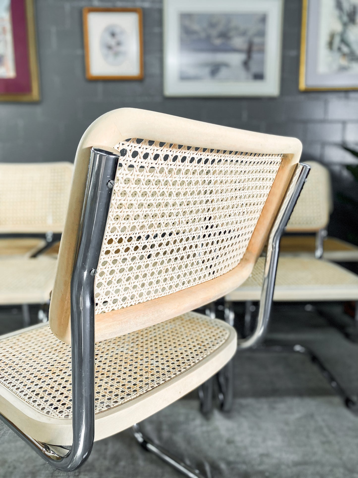 Pair of Cesca Style Dining Chairs