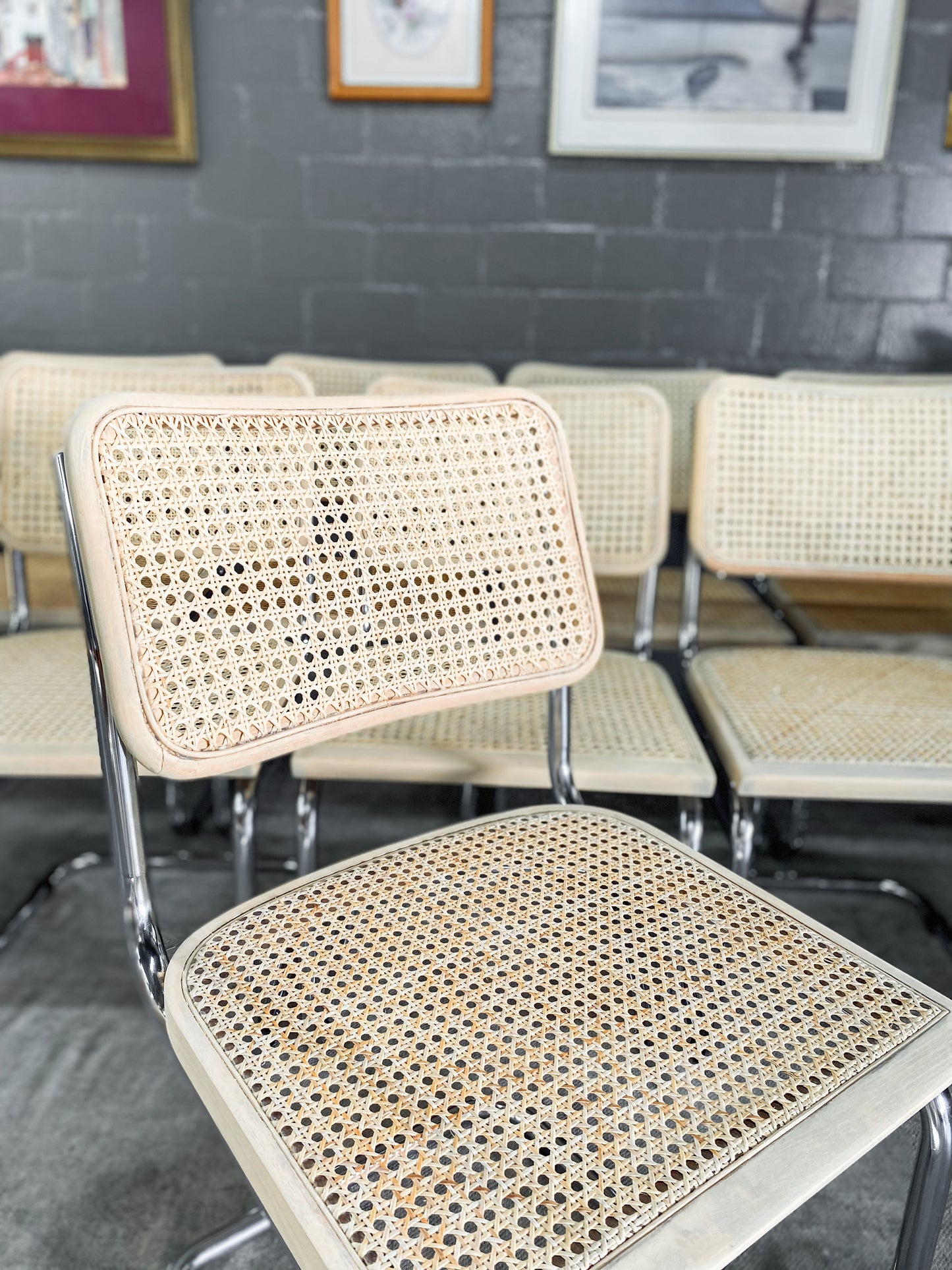 Pair of Cesca Style Dining Chairs