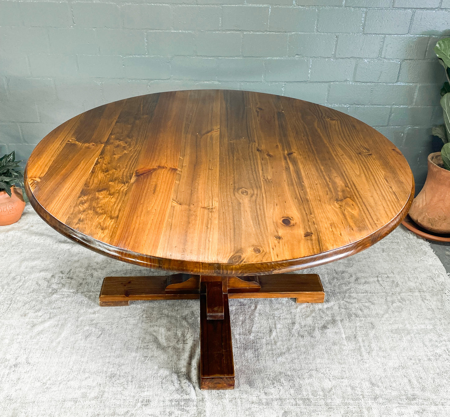 Vintage Farm-Style Dining Table