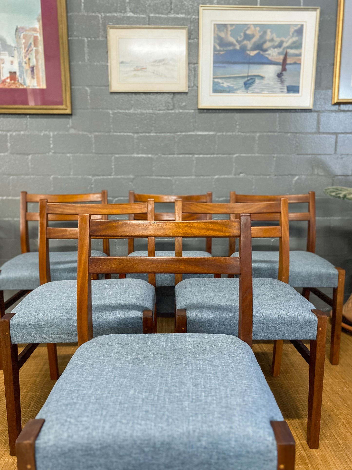 Set of 6 Mid Century Dining Chairs