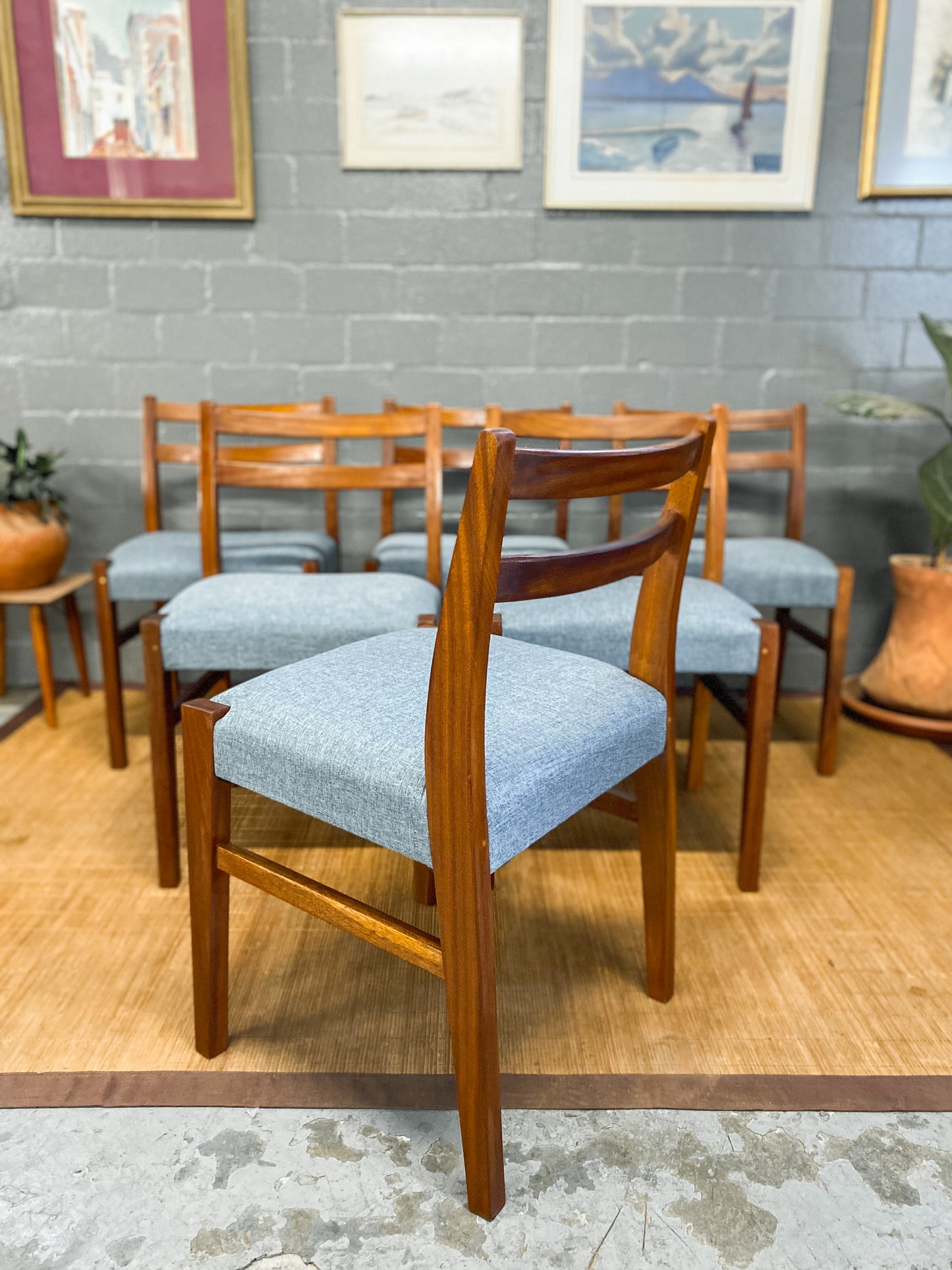 Set of 6 Mid Century Dining Chairs