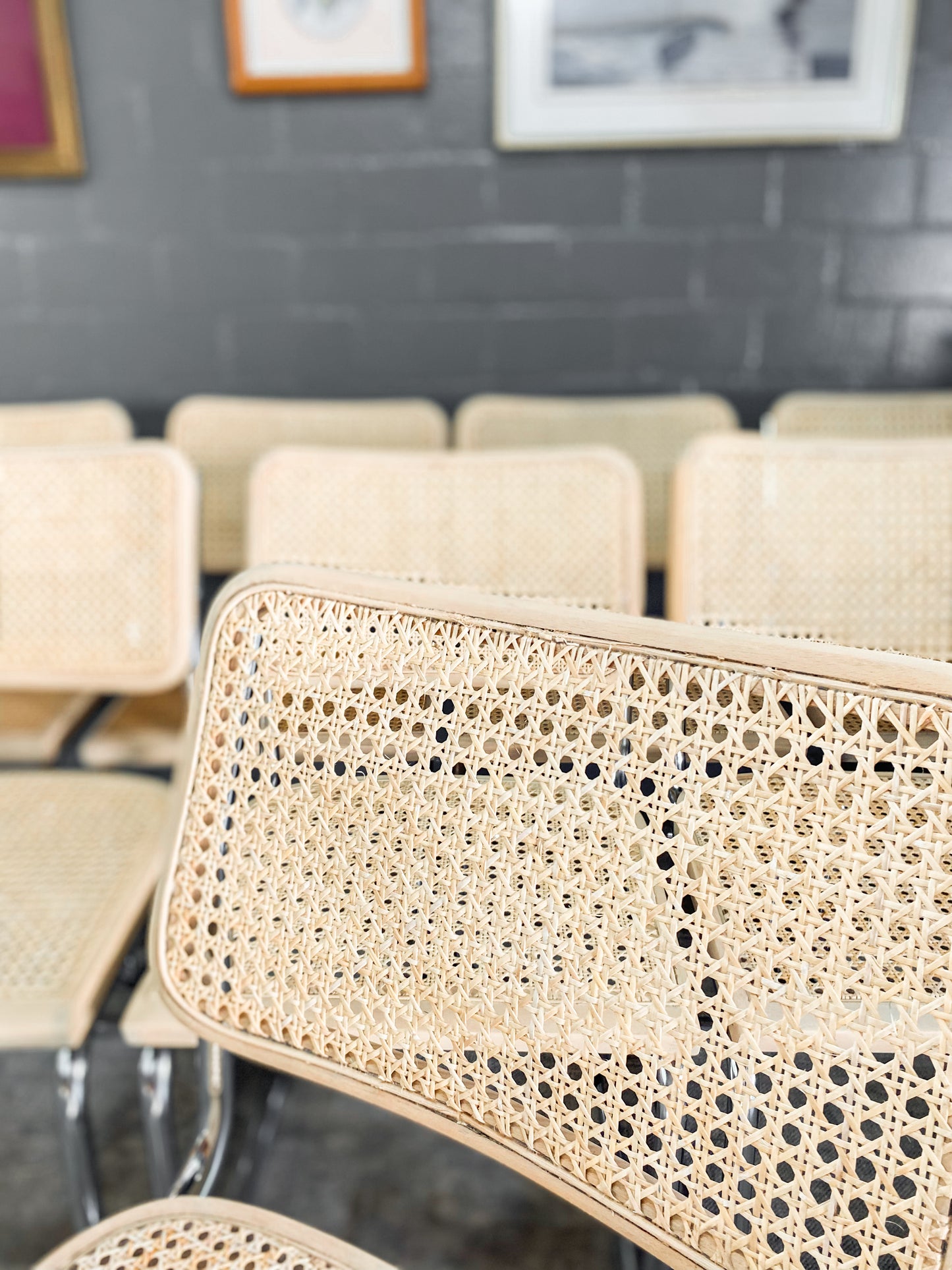 Pair of Cesca Style Dining Chairs