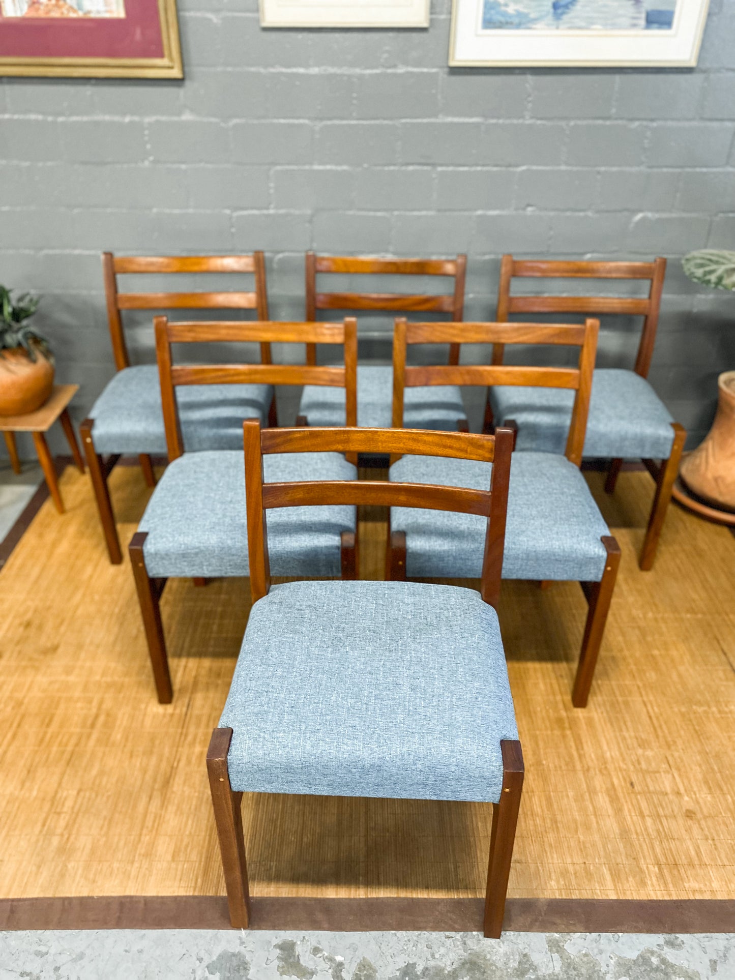 Set of 6 Mid Century Dining Chairs
