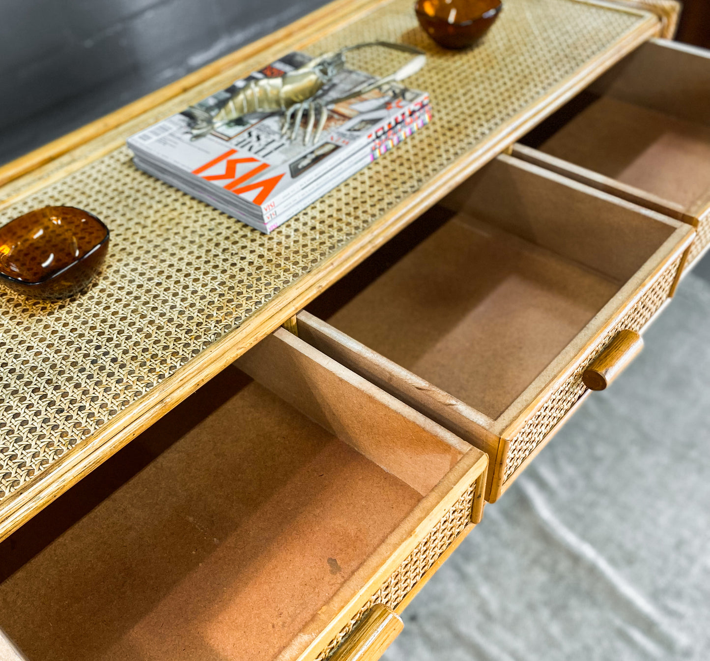 Cane Display Cabinet