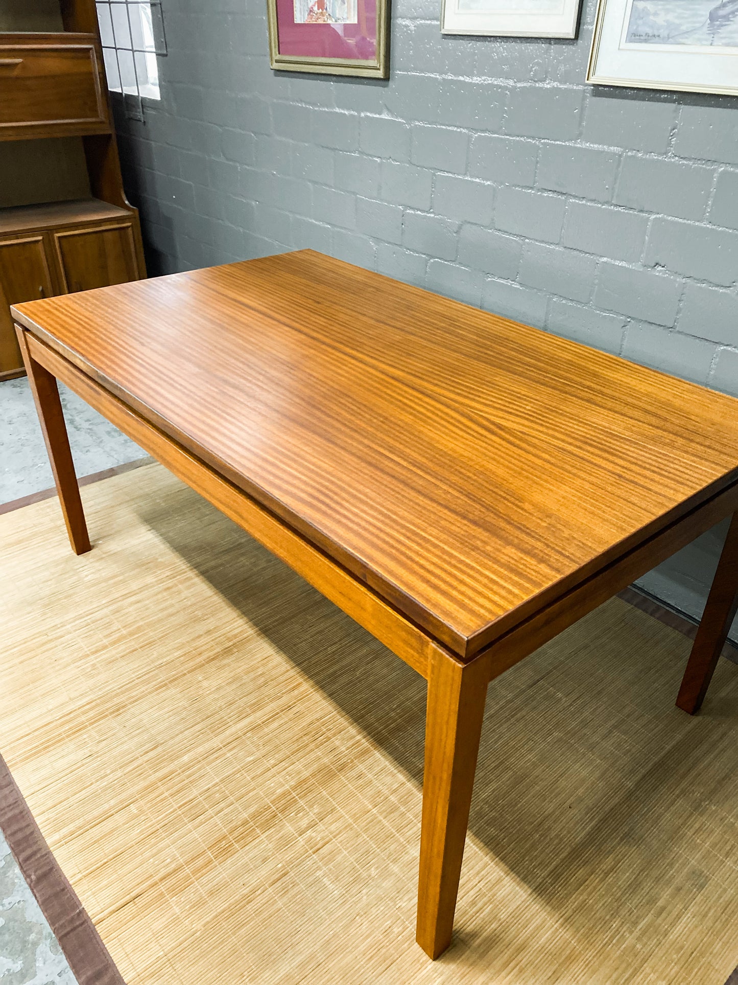 Elegant Mid-Century Modern Teak Dining Table