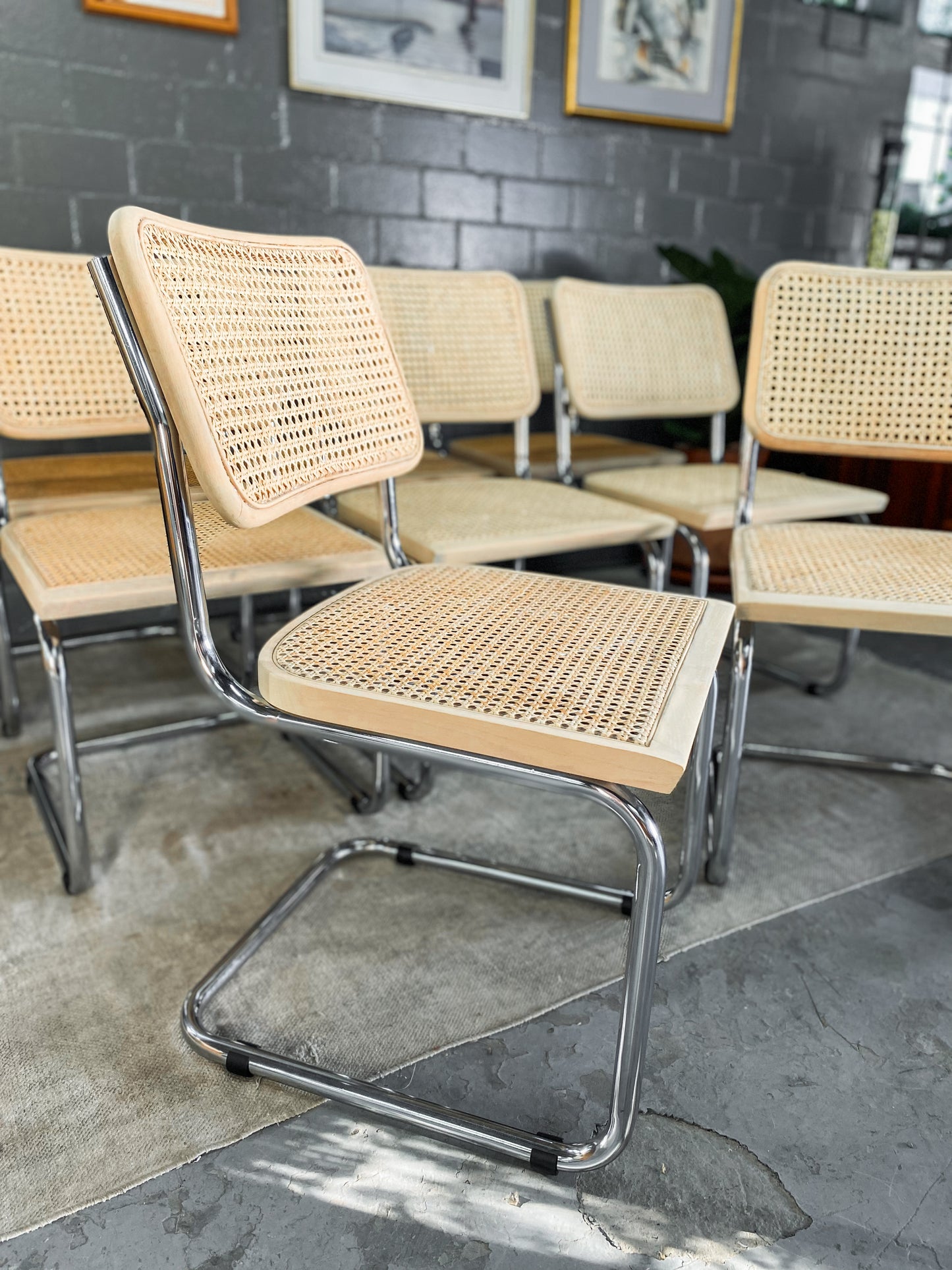 Pair of Cesca Style Dining Chairs