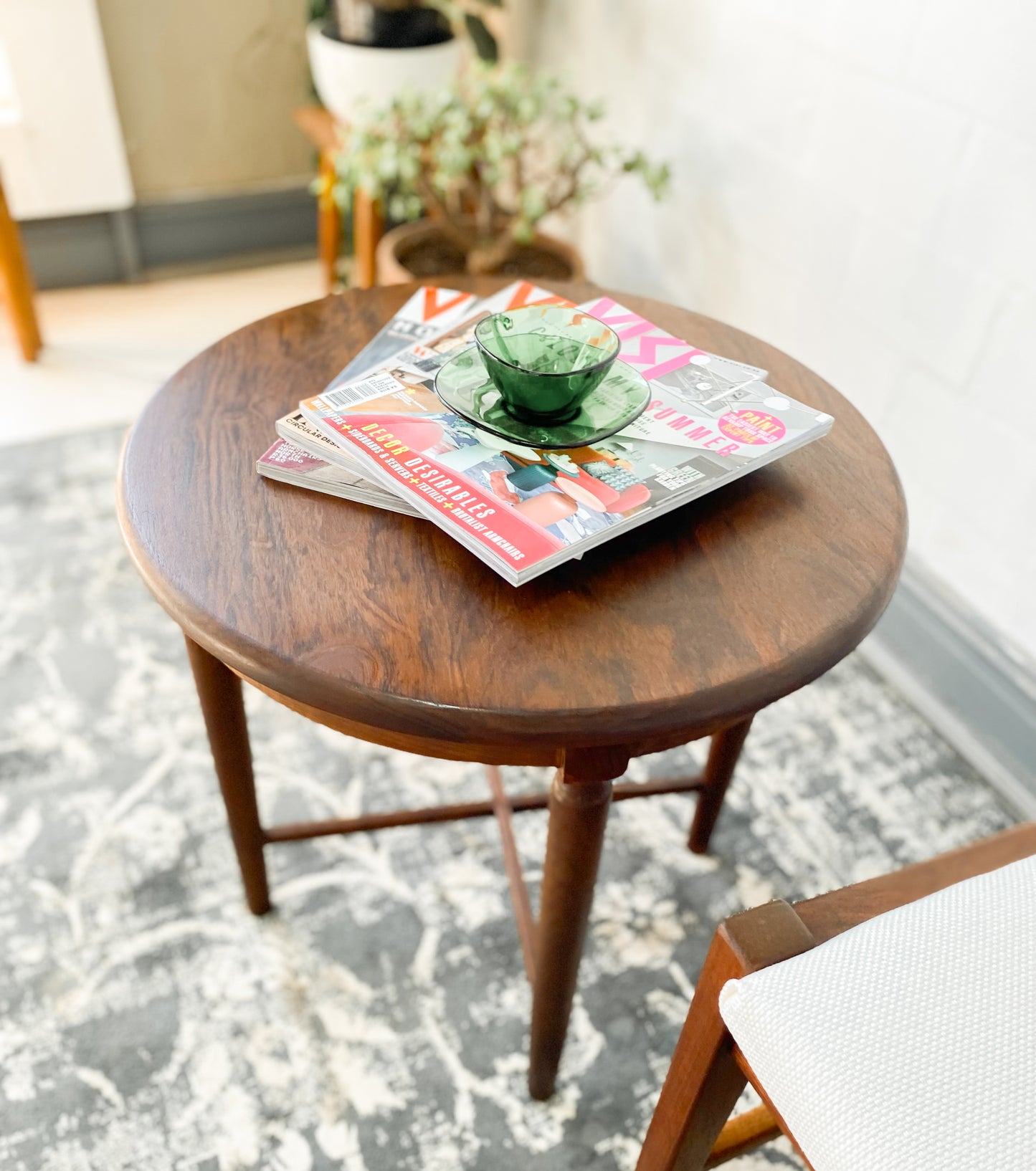 Mid Century Imbuia Side Table