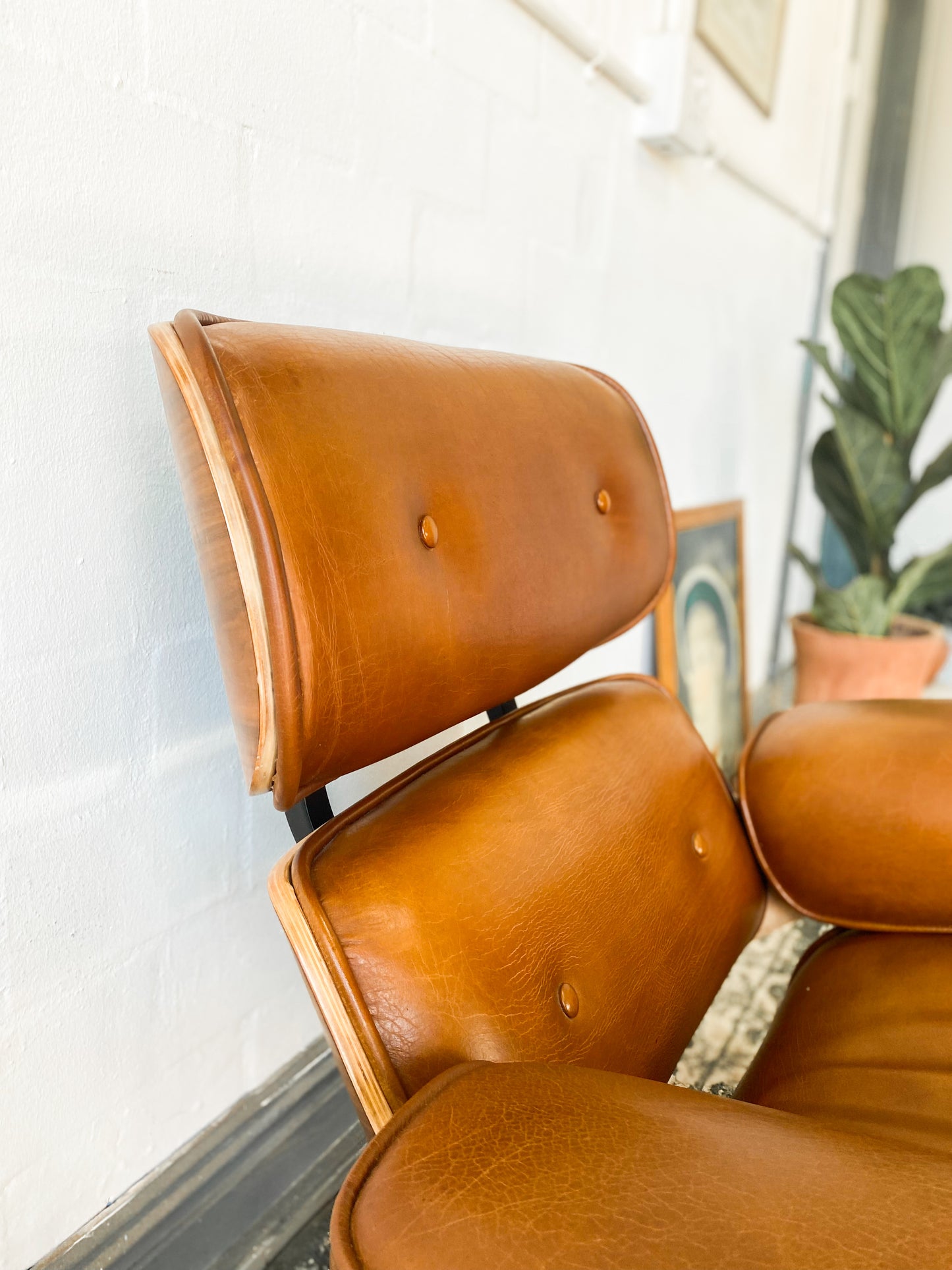 Eames Style Lounger and Footstool