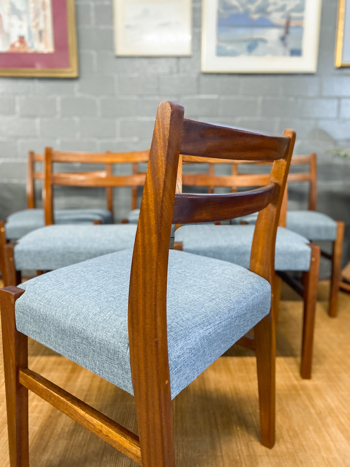 Set of 6 Mid Century Dining Chairs