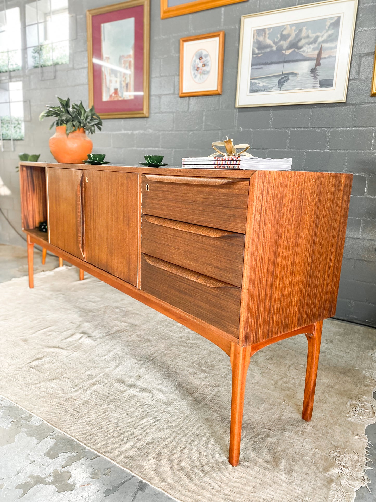 Duros Mid Century Sideboard