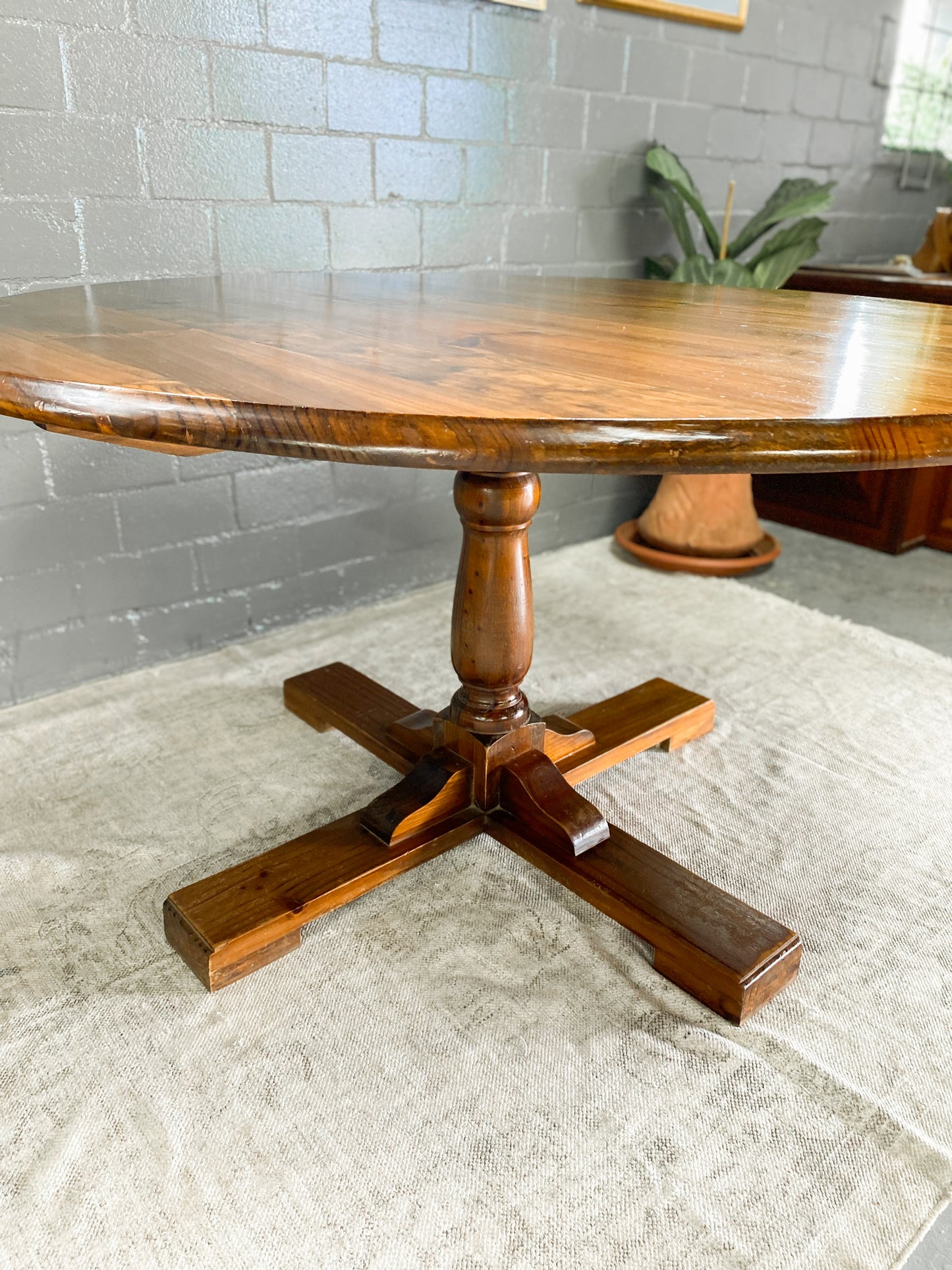 Vintage Farm-Style Dining Table