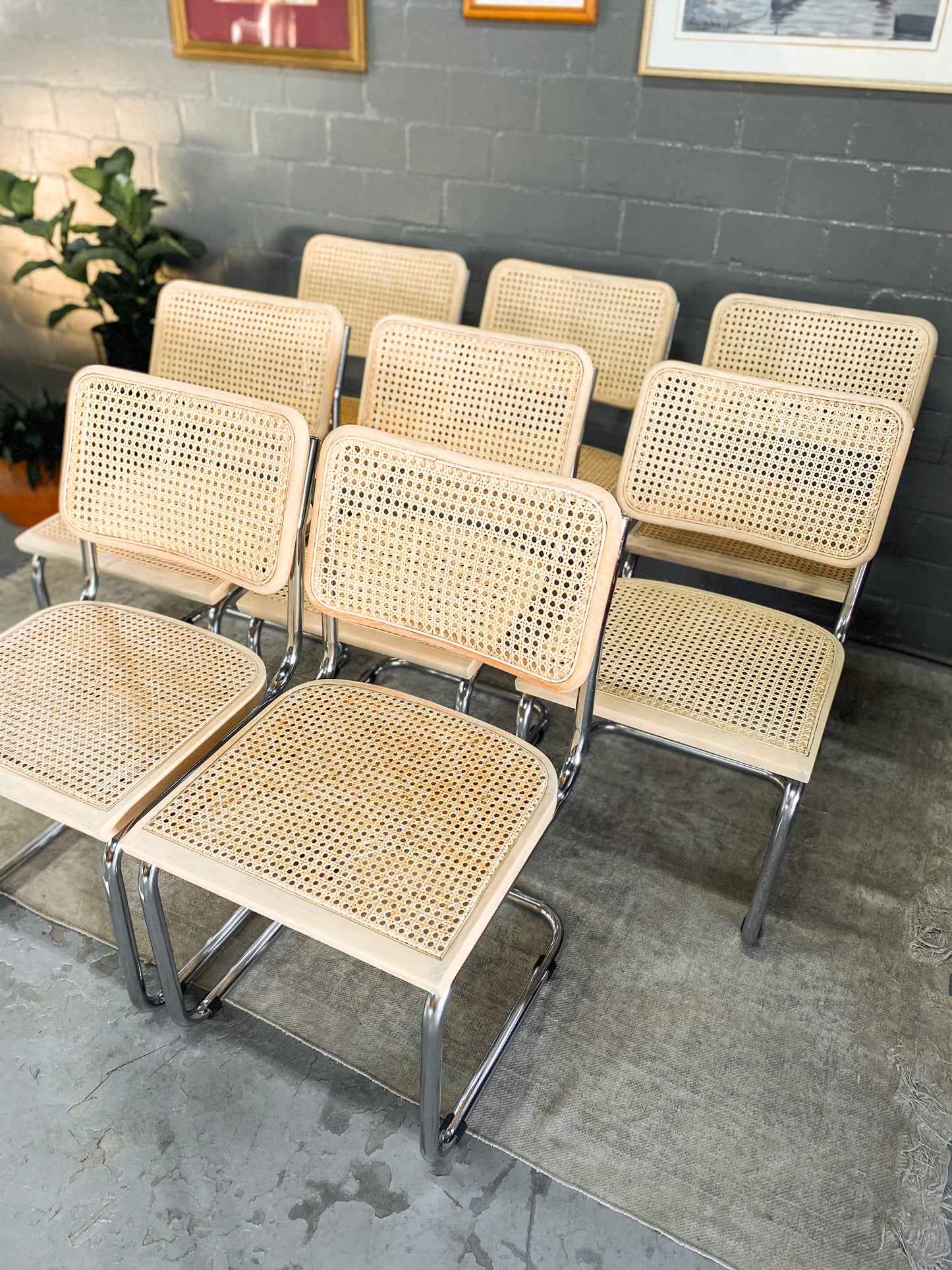 Pair of Cesca Style Dining Chairs