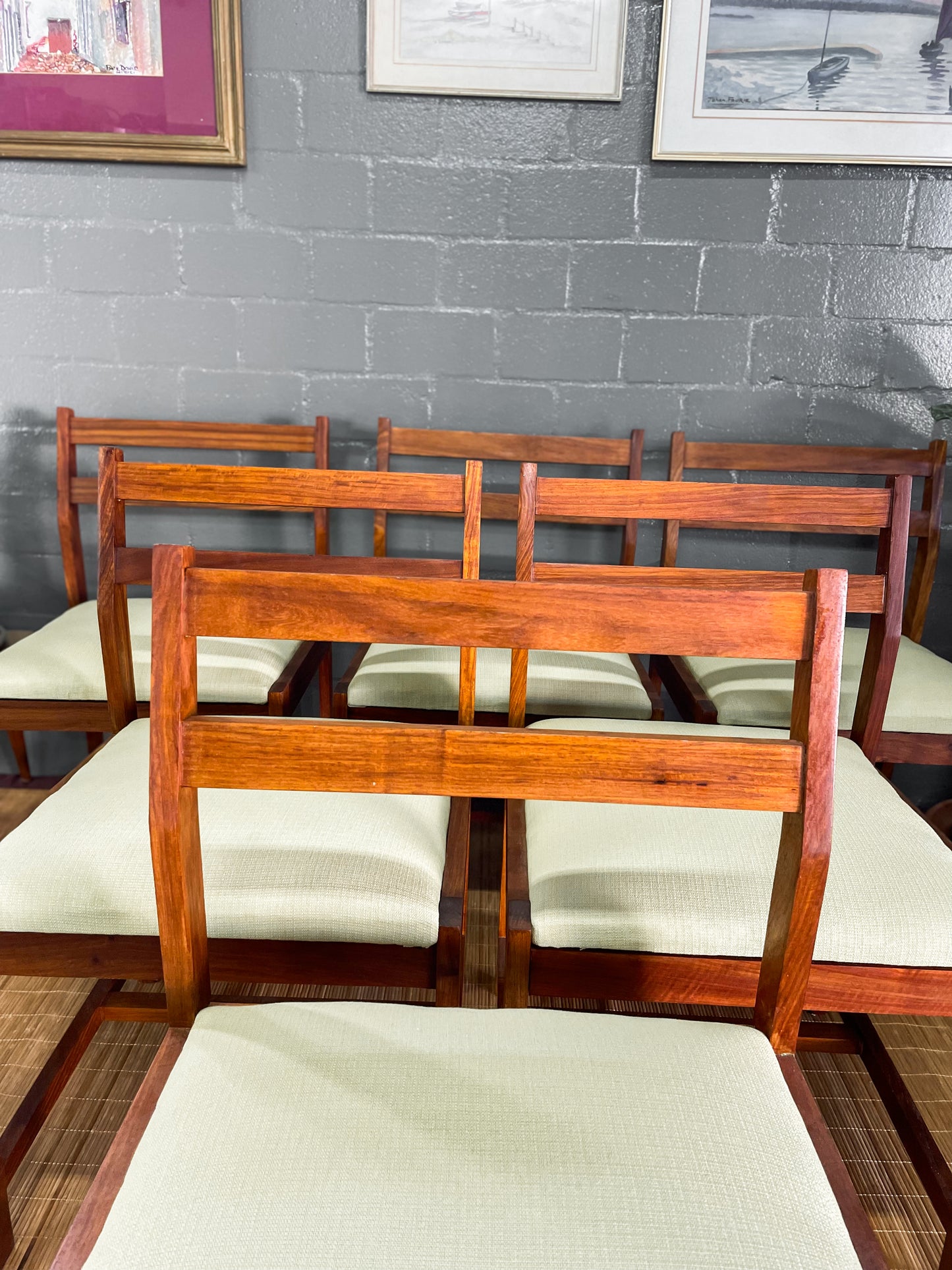 Six Mid Century Dining Chairs