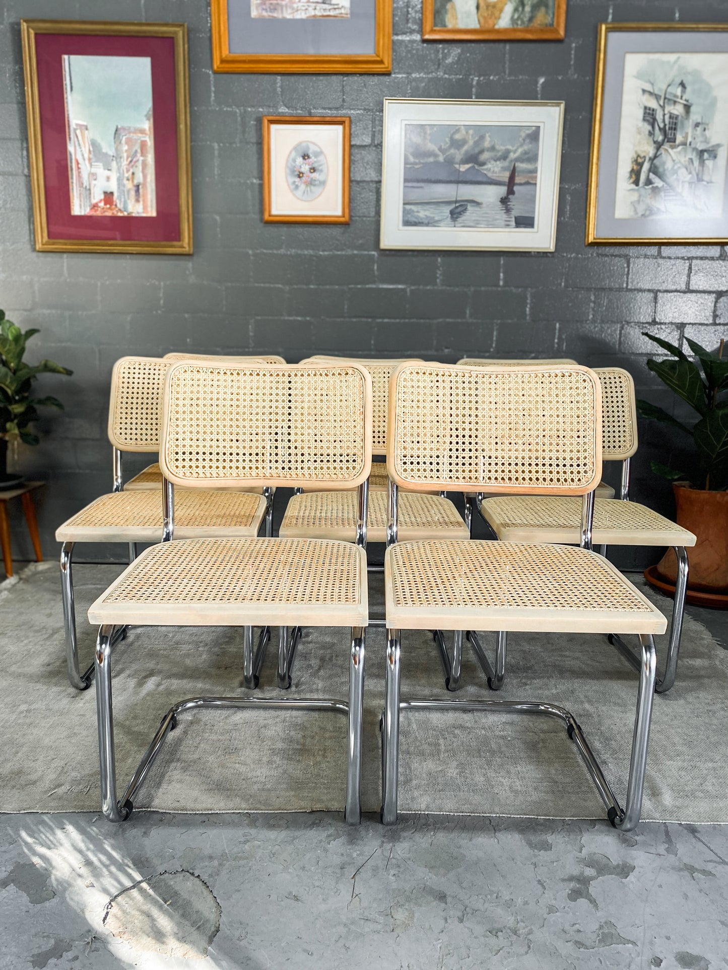 Pair of Cesca Style Dining Chairs