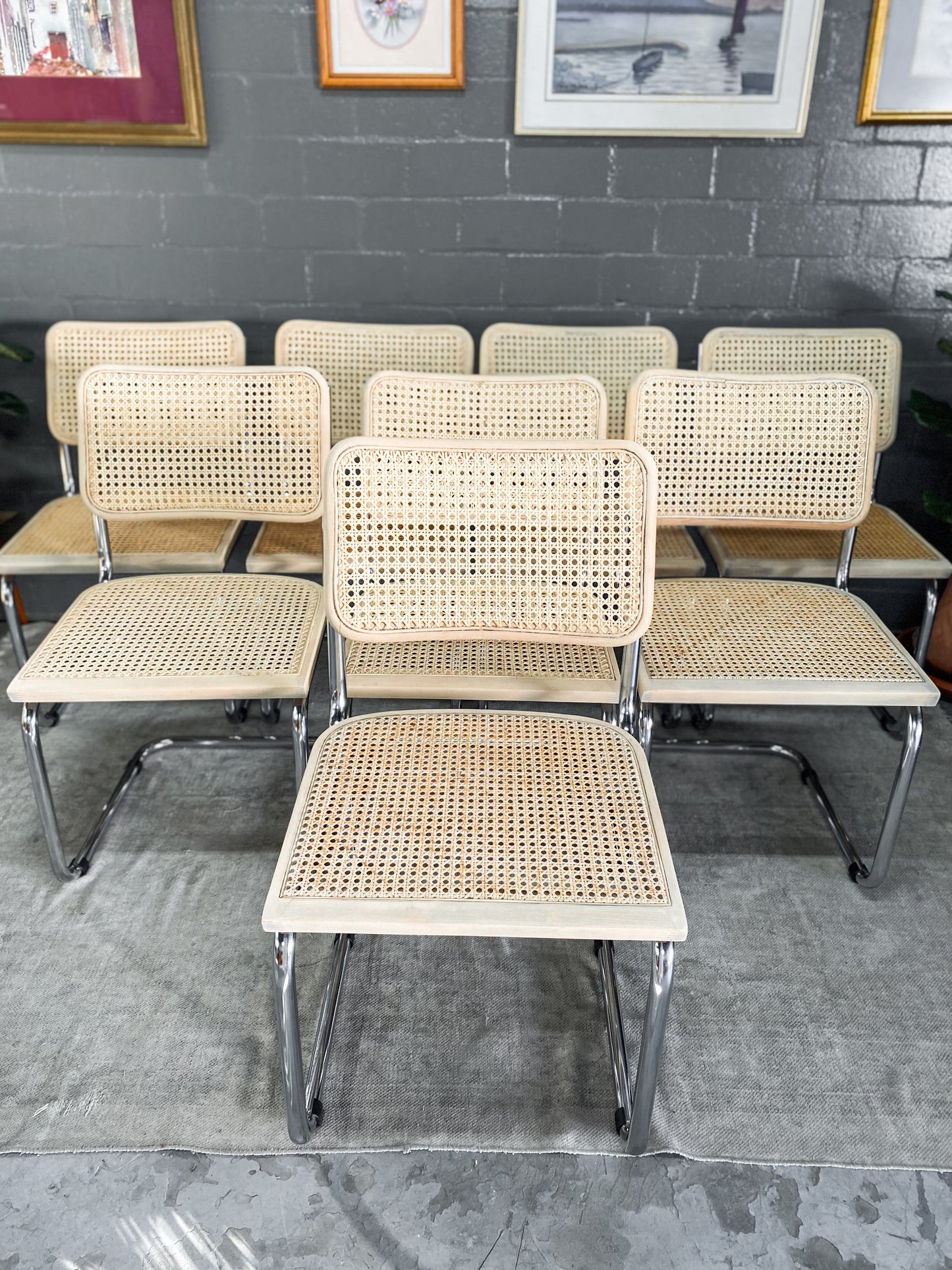 Pair of Cesca Style Dining Chairs