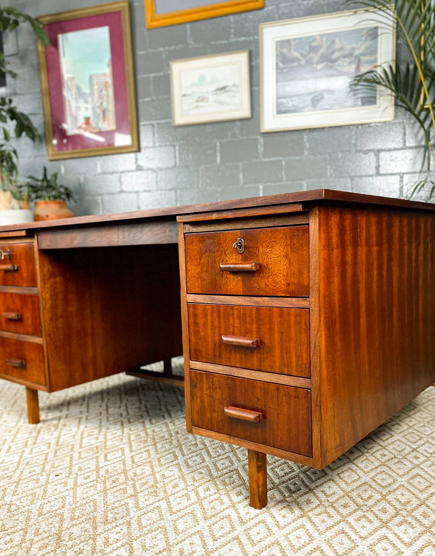 Vintage Teak Desk
