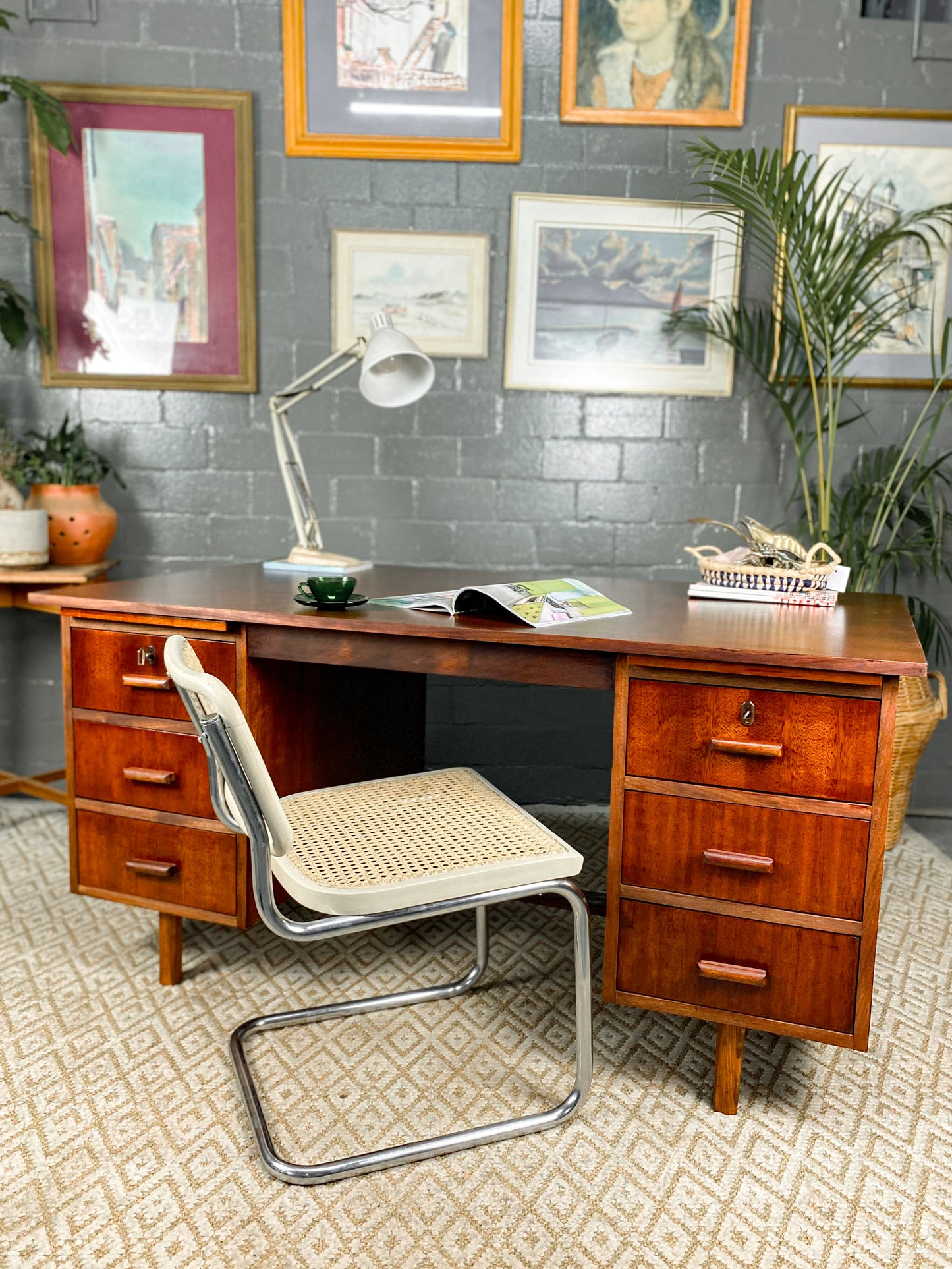 Vintage Teak Desk