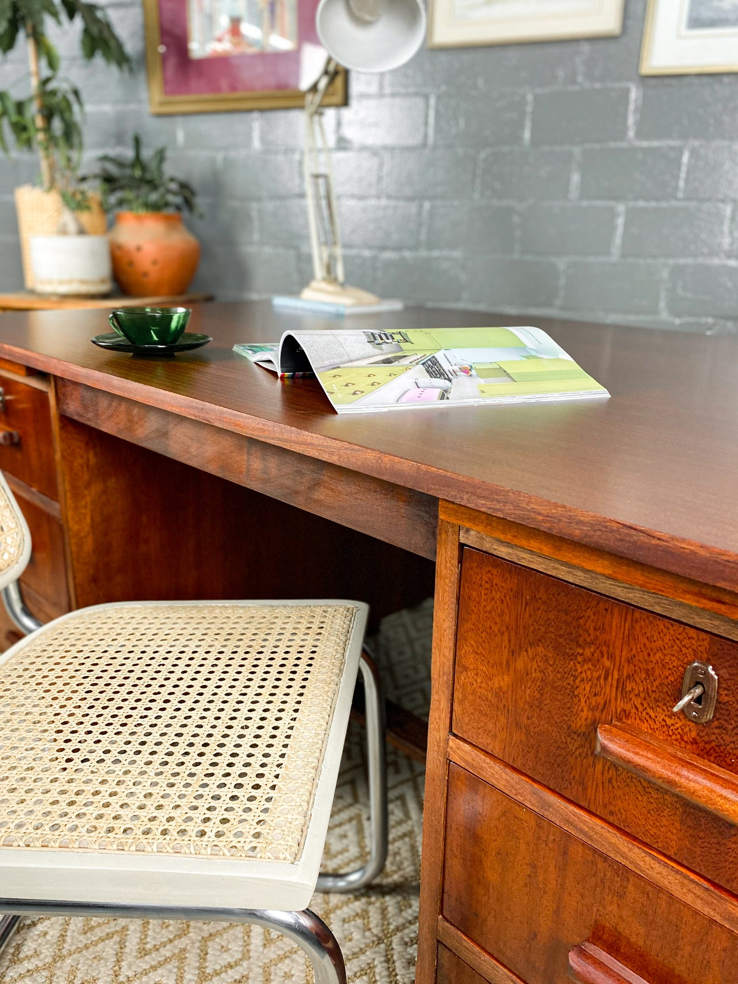 Vintage Teak Desk